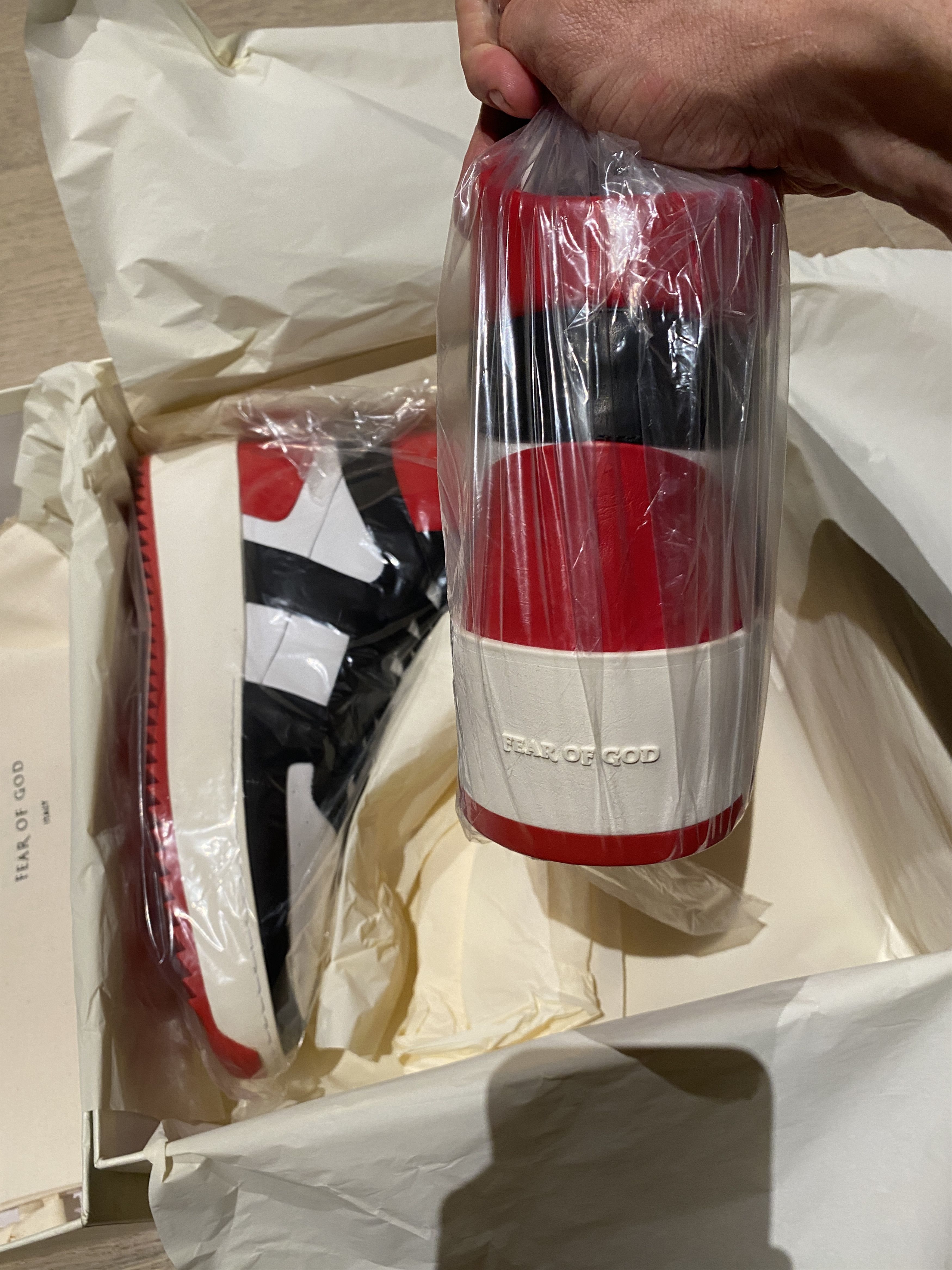 Fear of God $1095 Fear of god BBALL SNEAKER Varsity Red NIB 47 Size US 14 / EU 47 - 9 Thumbnail