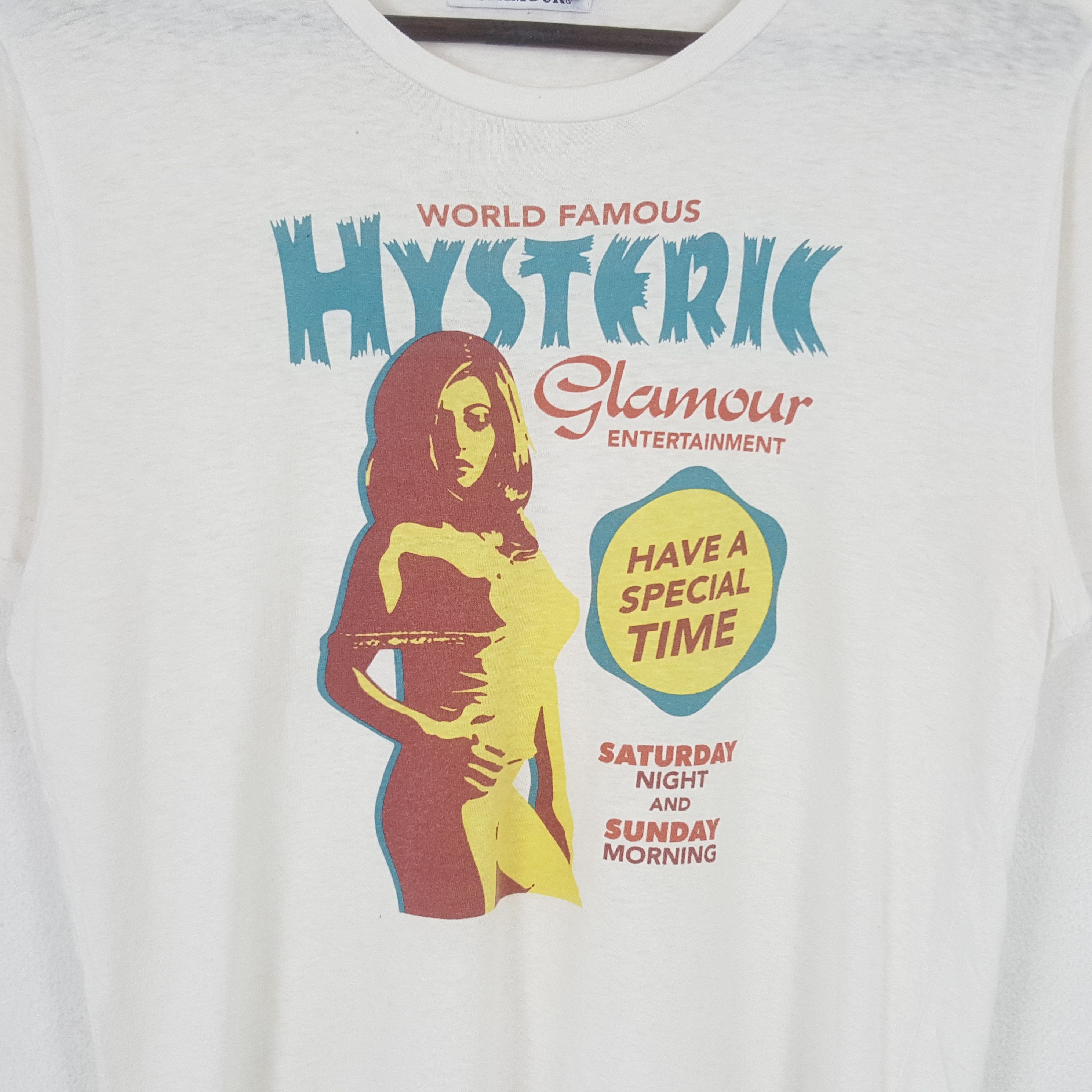 Hysteric Glamour Vintage Hysteric Glamour World Famous Japan Brand Tshirt Size US M / EU 48-50 / 2 - 2 Thumbnail