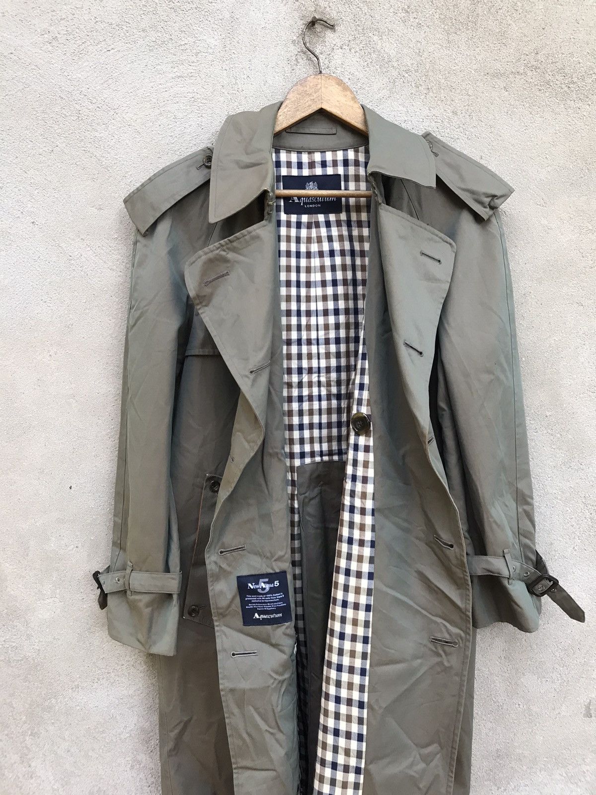 Aquascutum × Beauty Beast VINTAGE AQUASCUTUM LONDON TRENCH COAT JACKET Size US M / EU 48-50 / 2 - 11 Thumbnail