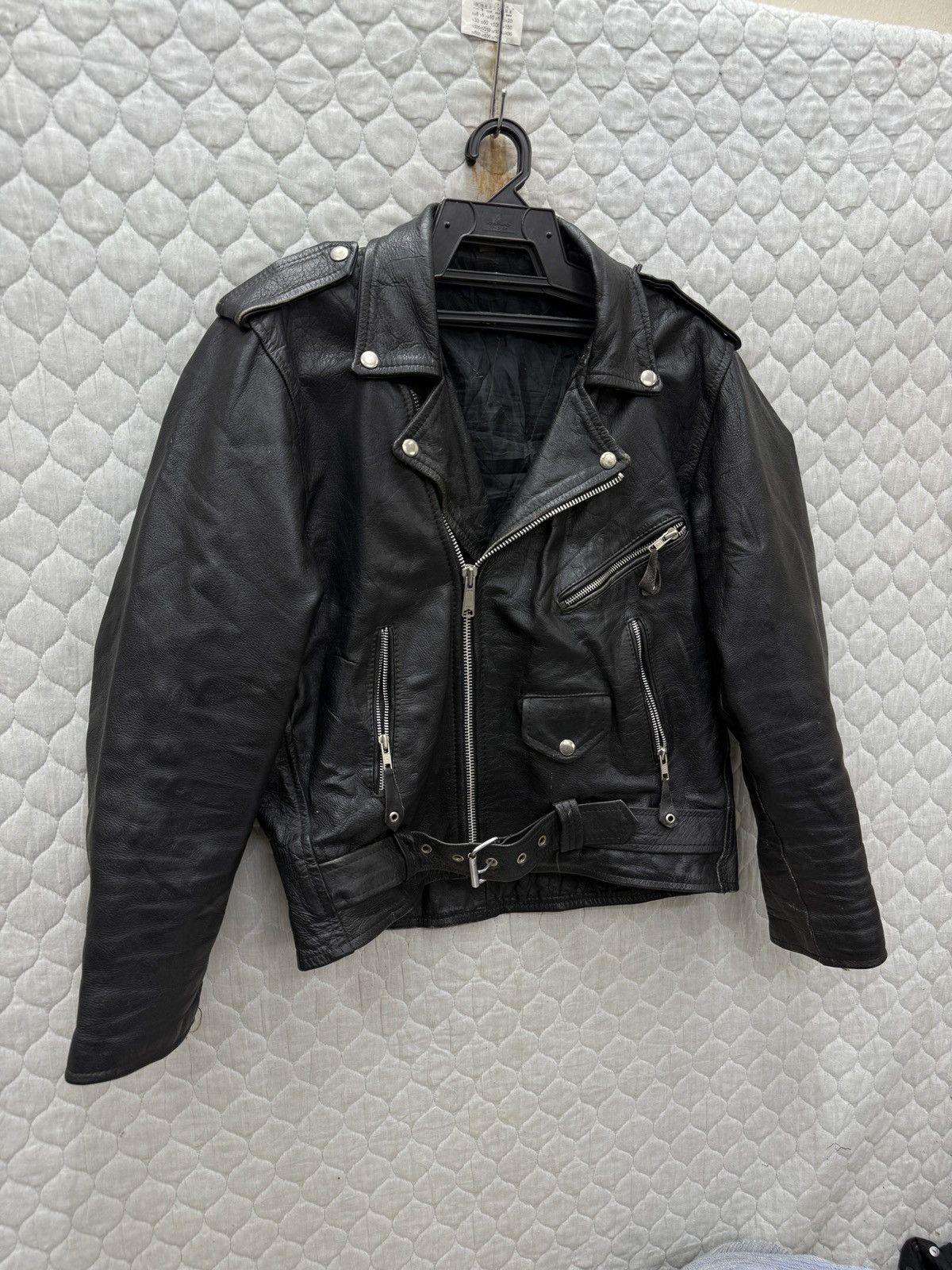 Genuine Leather 🔥🔥🔥ARCHIVE VINTAGE DOUBLE COLLAR LEATHER JACKET Size US M / EU 48-50 / 2 - 3 Thumbnail