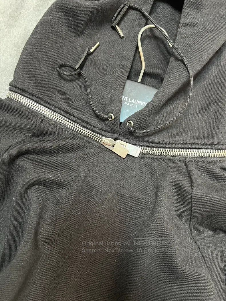 Saint Laurent Paris Saint Laurent Paris Black Zip-up Hoodie Size US L / EU 52-54 / 3 - 4 Thumbnail