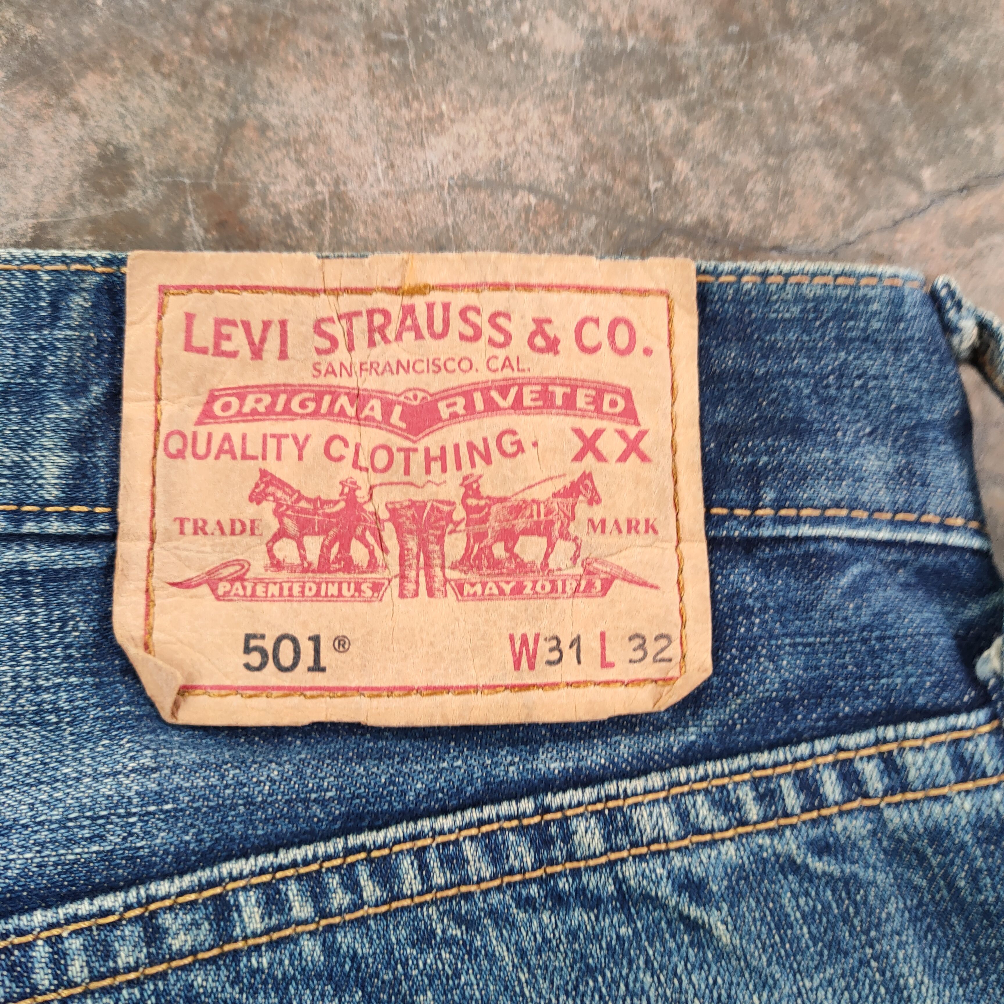 Levi's Vintage Clothing Vintage Levi's 501 RUSTY ripped denim jeans pants Size US 32 / EU 48 - 14 Thumbnail