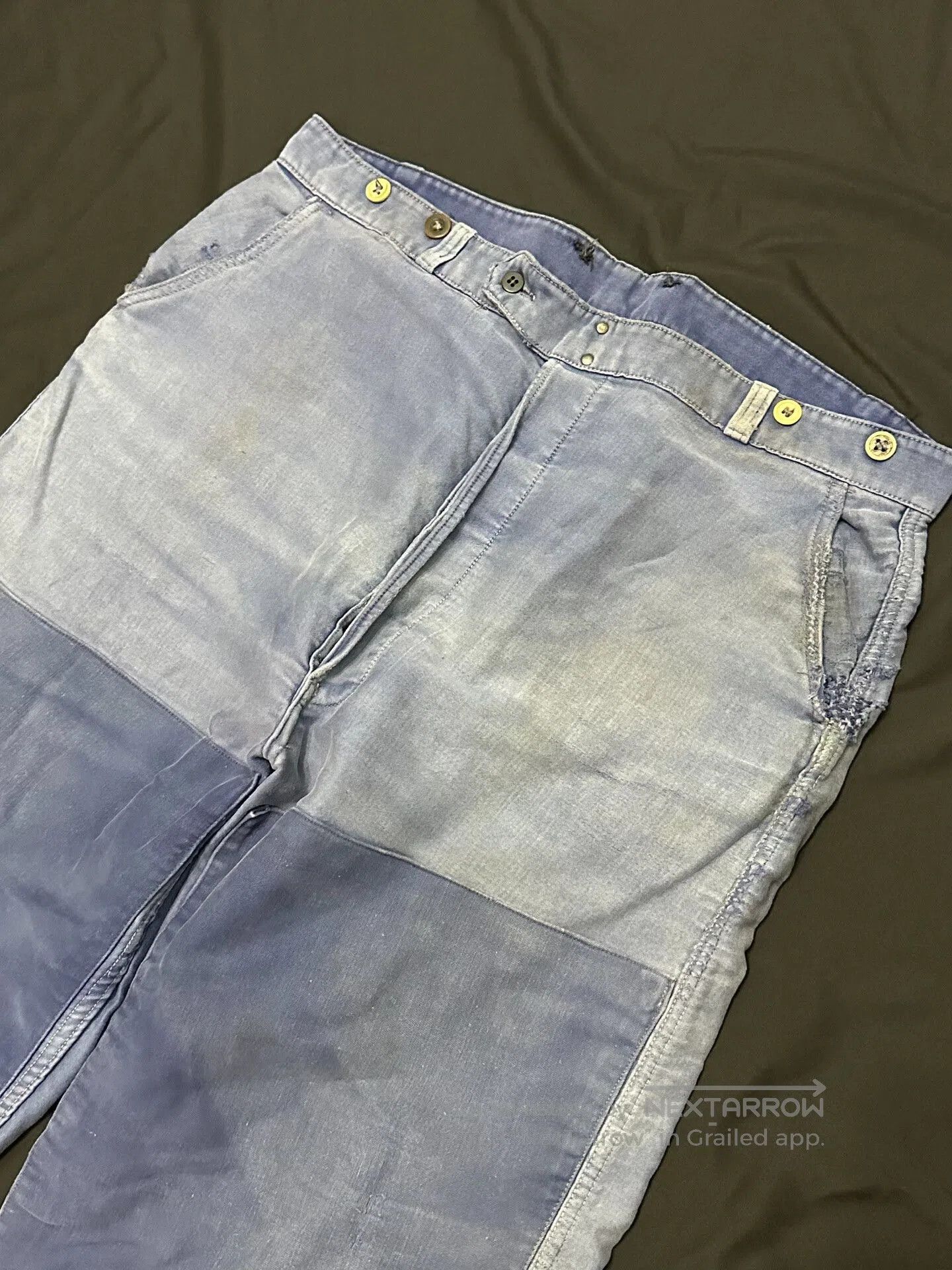 Vintage Vintage 40s Adolphe Lafont Moleskin Work Pants. Size US 31 - 4 Thumbnail