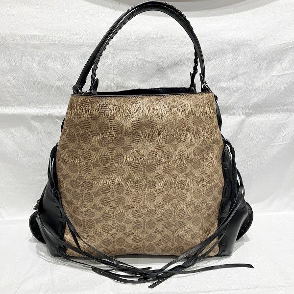 Coach Coach Signature Edie 37123 Tote Bag Canvas Tote Bag 37123 in Good Condition