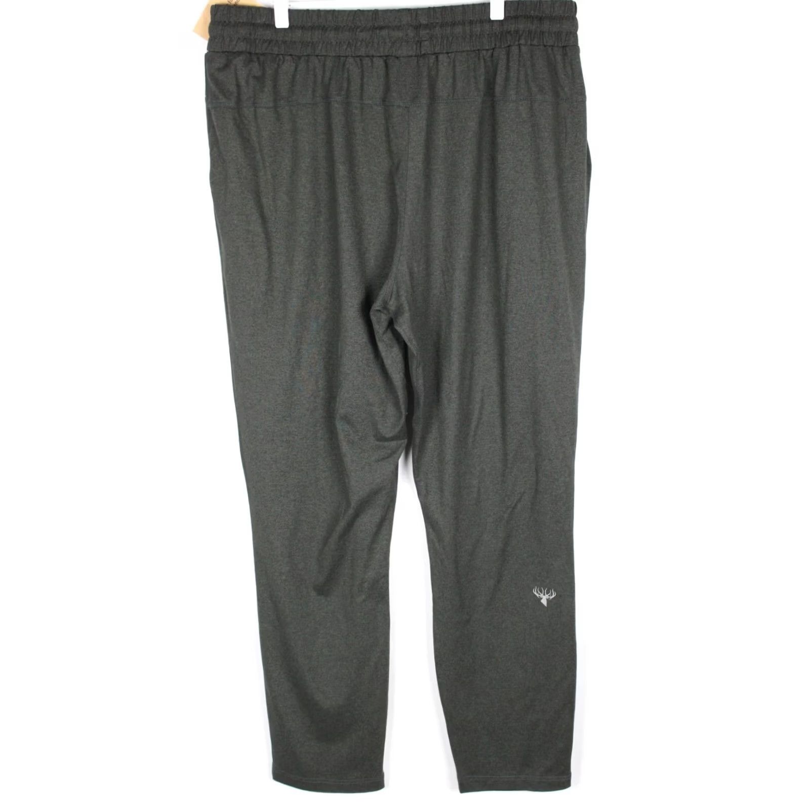 Vintage Kings Camo Men's Camp Sweatpant Jogger Pants 2XL Heather Charcoal Hunting Activewear Regular Fit 31in Inseam with Pockets Chinaman? Size US 39 - 2 Thumbnail