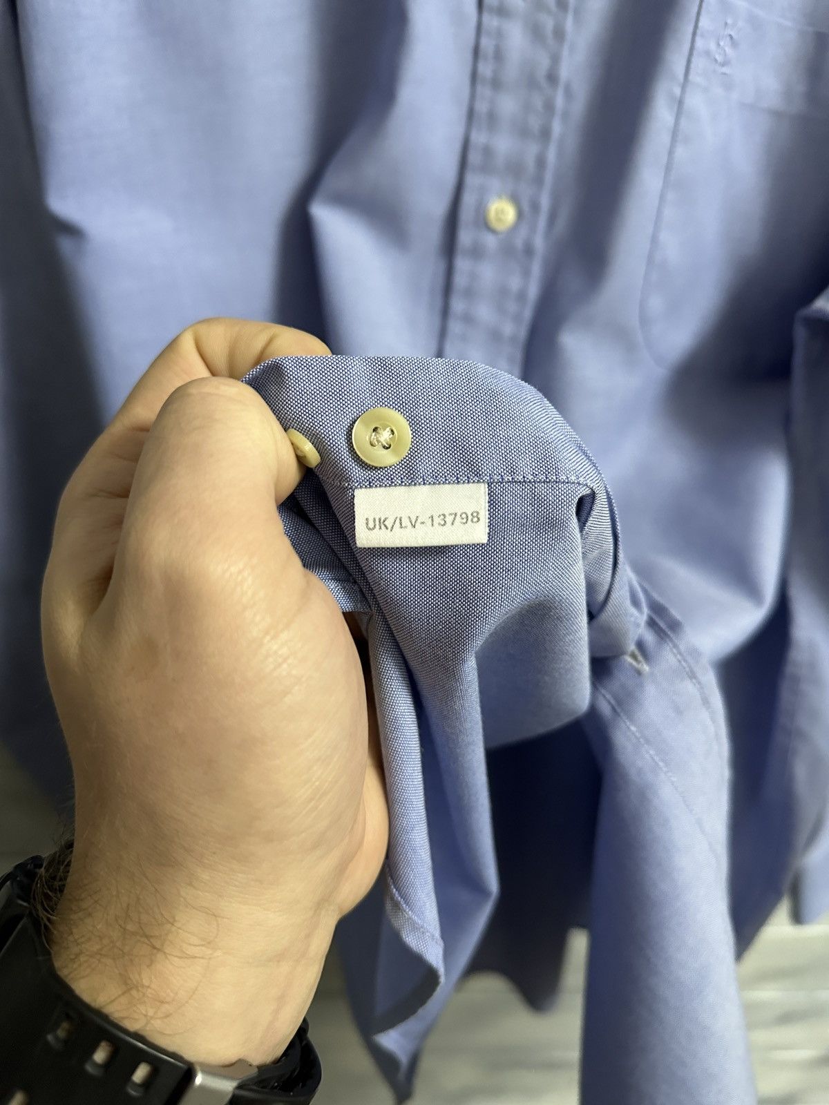 Yves Saint Laurent Luxury Yves Saint Laurent Shirt Button Vintage Size 15 Size US L / EU 52-54 / 3 - 9 Thumbnail
