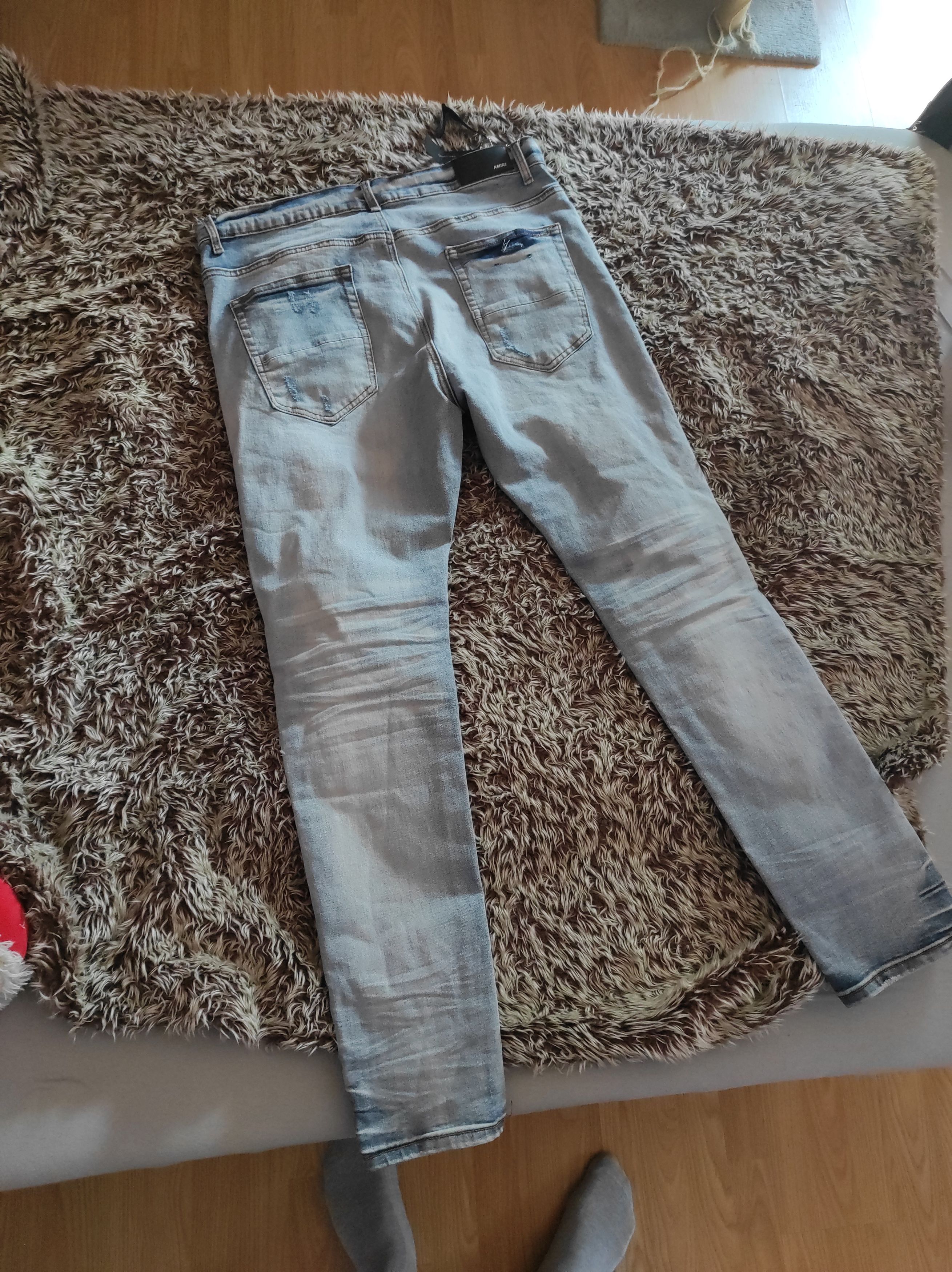 Amiri **NEW! Amiri Light Blue Straight Fit Jeans** Size US 36 / EU 52 - 11 Thumbnail
