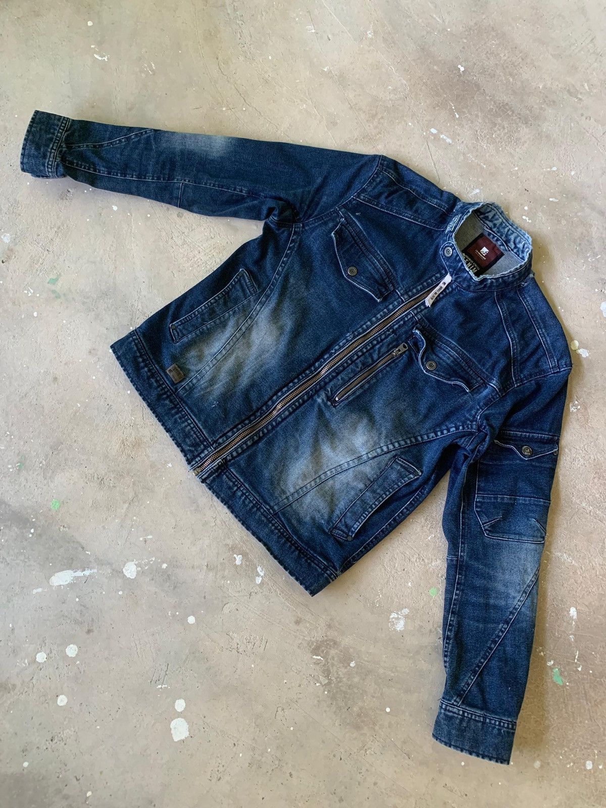 Japanese Brand I’Z Frontier 7570 Distressed Denim Rider Jacket Size US M / EU 48-50 / 2 - 16 Thumbnail