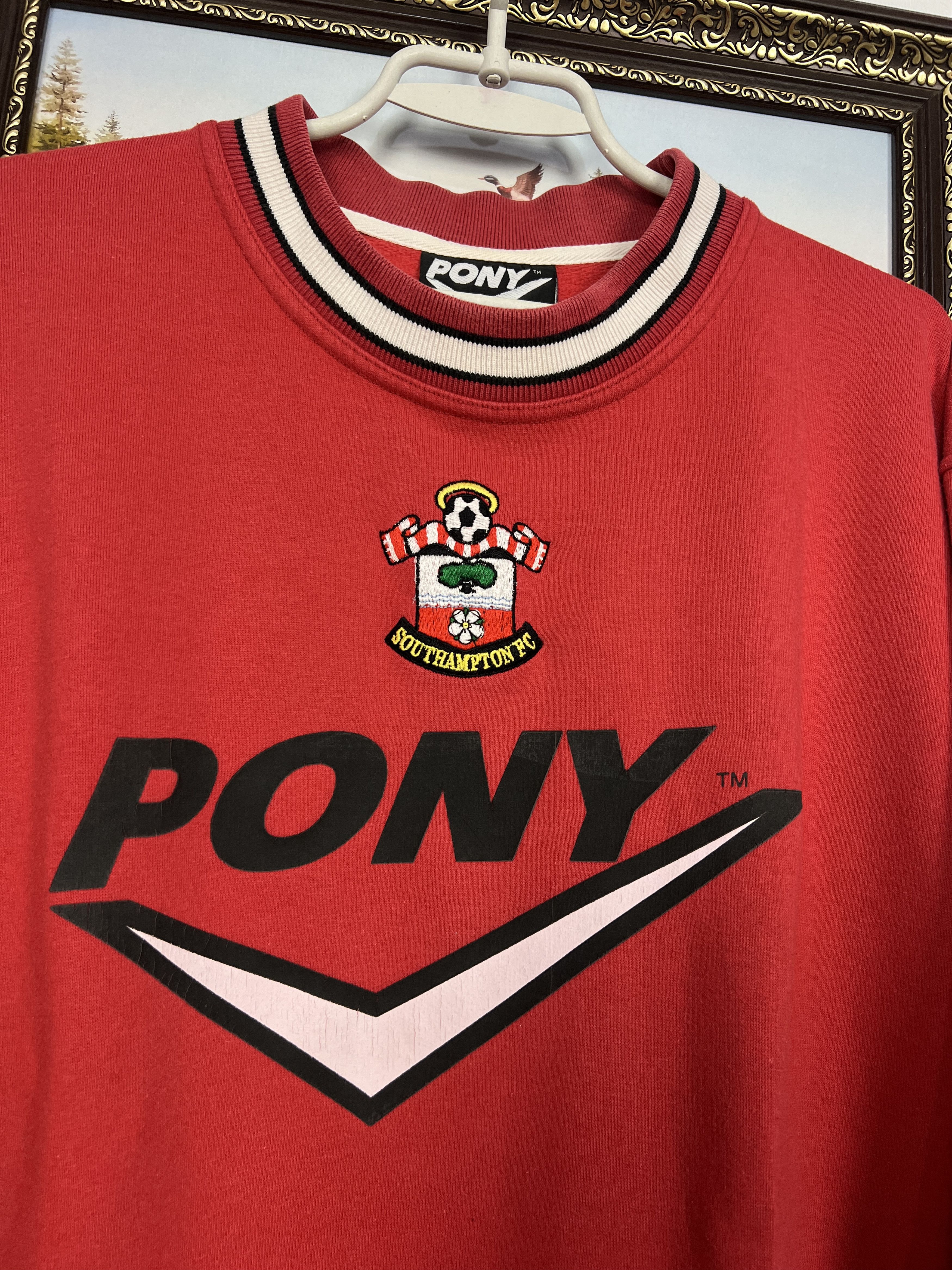 PONY Southampton Saints Football Sweatshirt Soccer Crewneck Size US L / EU 52-54 / 3 - 3 Thumbnail