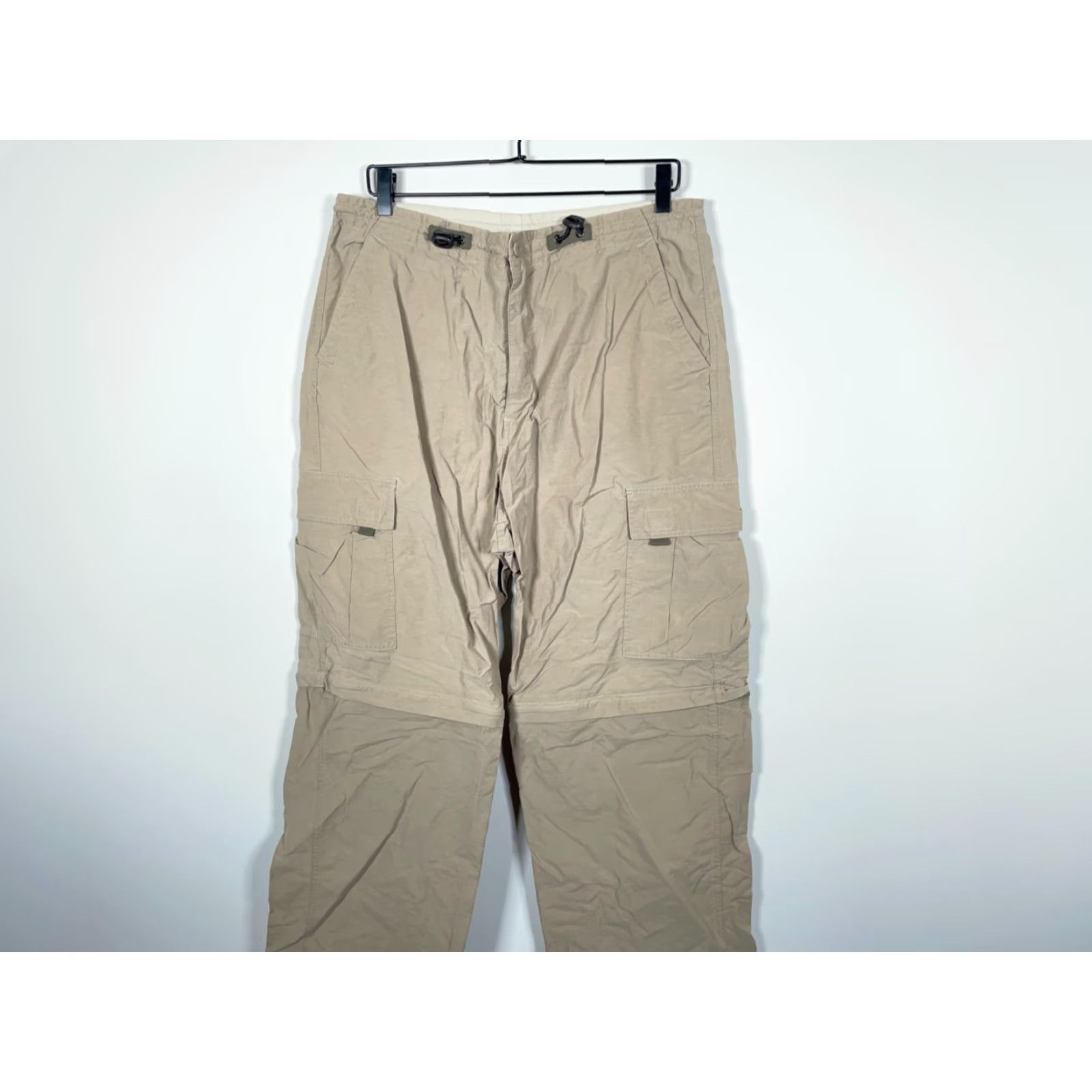 Vintage VINTAGE Adirondack Trading Company Pants Mens M Beige Convertible Cargo Back Pocket Baggy Regular 34 x 33 x 11 Chino? Size US 34 / EU 50 - 4 Thumbnail