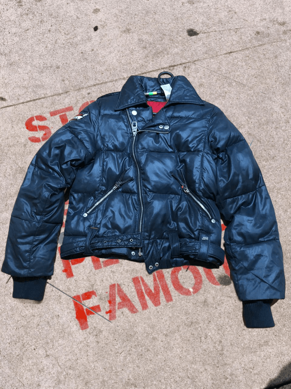 Miss Sixty Miss Sixty Quilted Moto Puffer Jacket Size M / US 6-8 / IT 42-44 - 1 Thumbnail