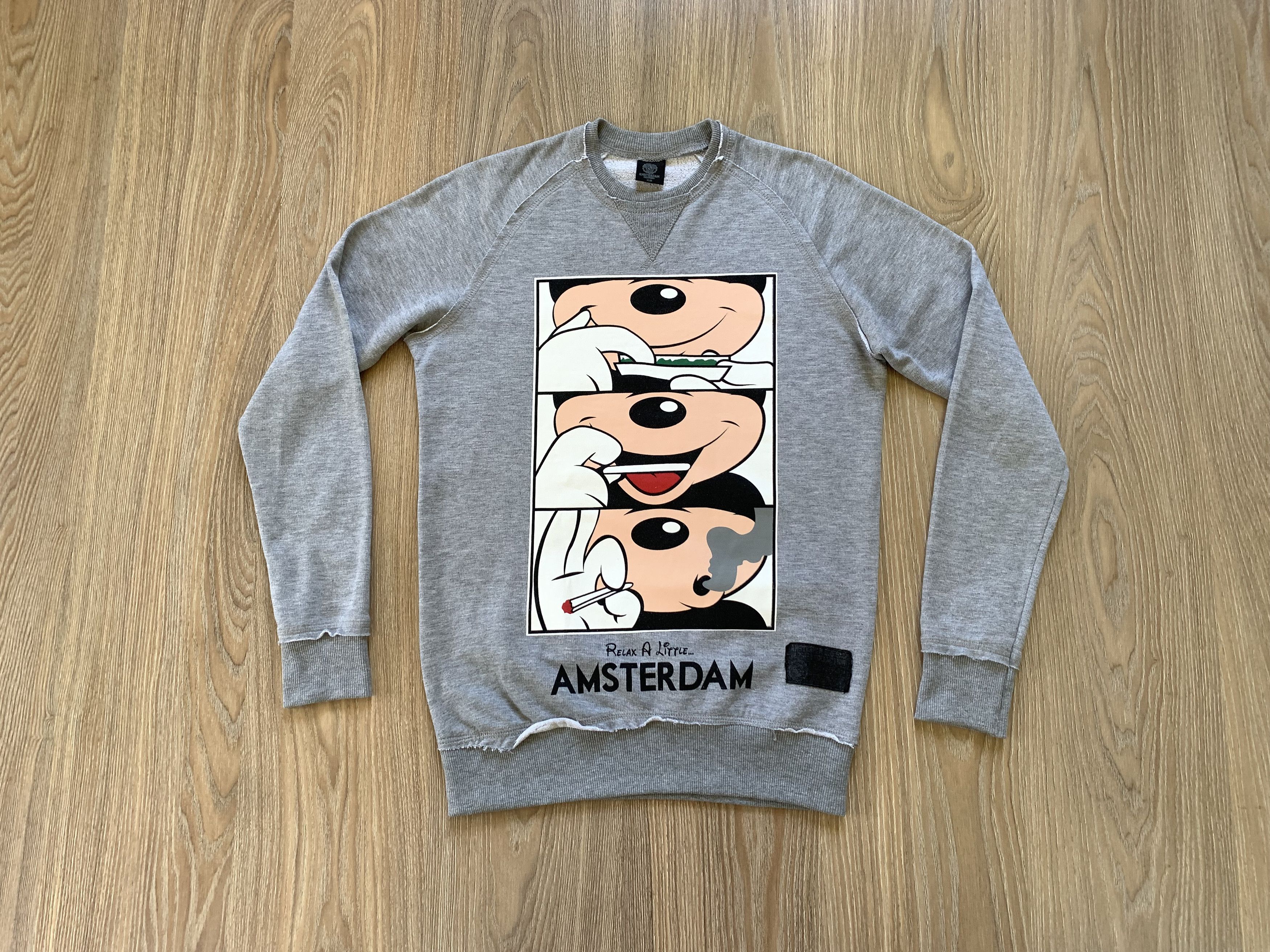 Vintage Amsterdam Designs Mickey Relax A Little Sweatshirt Size US XS / EU 42 / 0 - 3 Thumbnail