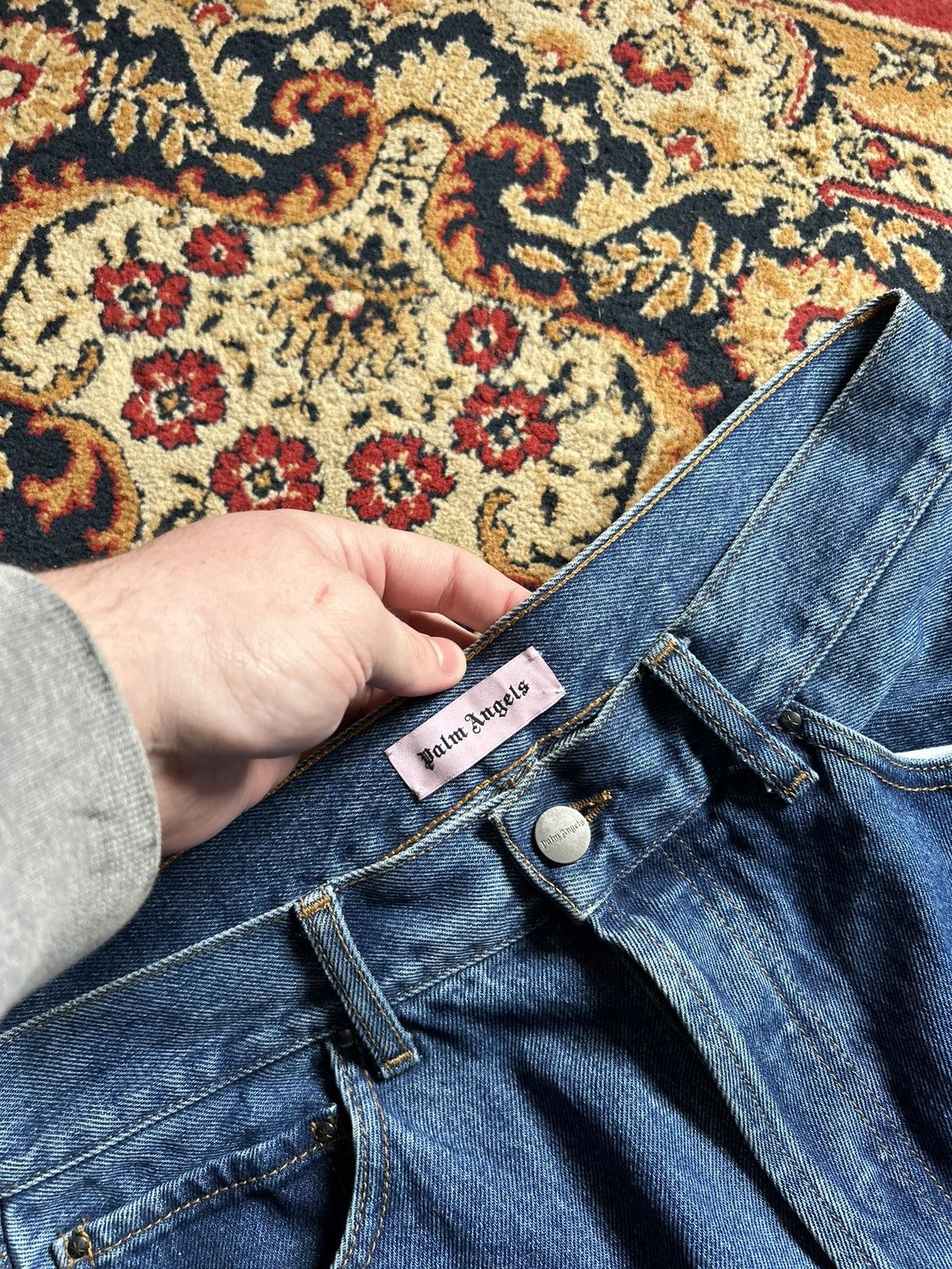 Palm Angels Palm Angels American Gothic denim pants Size US 34 / EU 50 - 6 Thumbnail