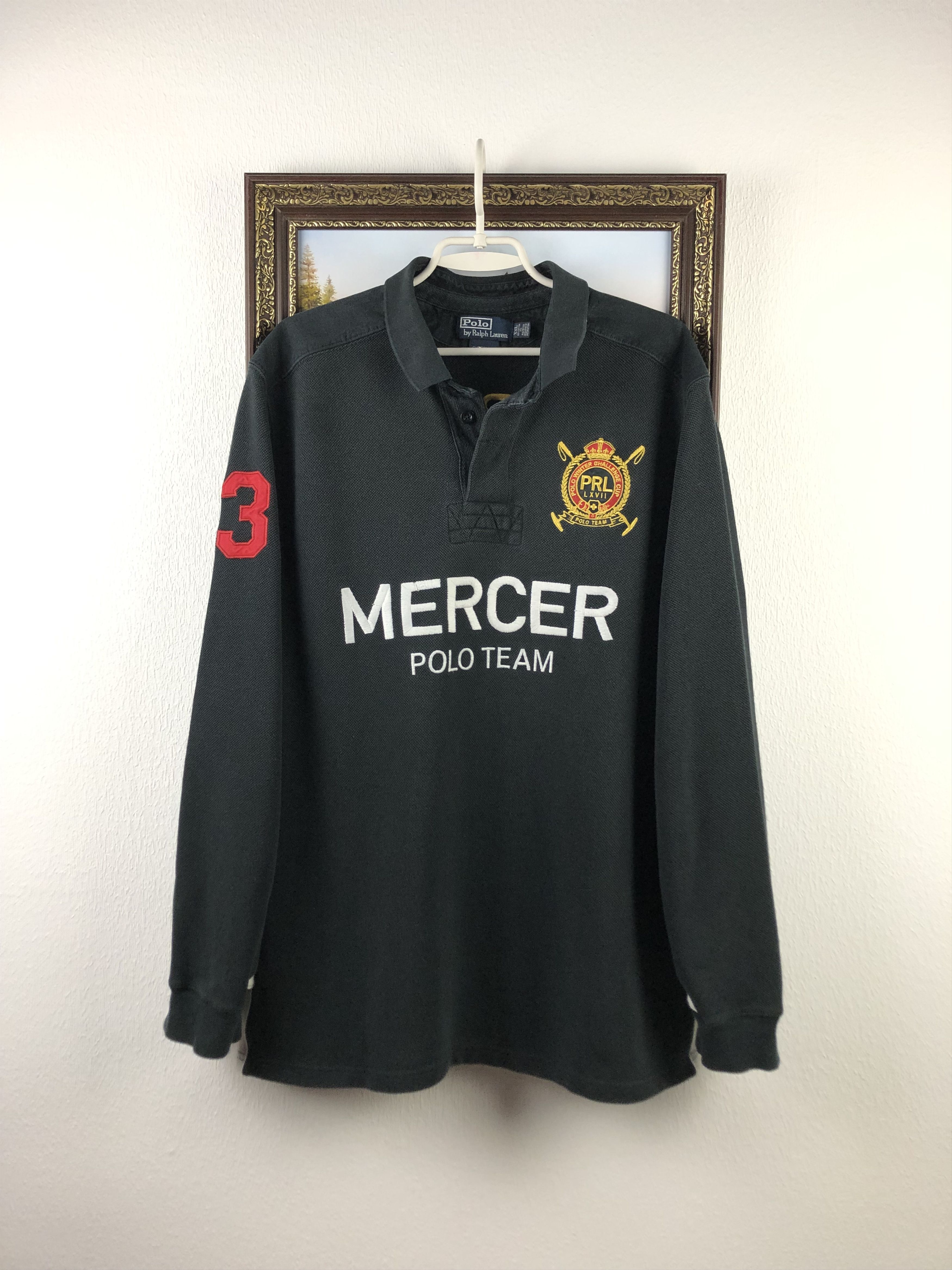 Polo Ralph Lauren Polo Ralph Lauren Shirt Black Mercer Team 3 Winter Challenge Size US XXL / EU 58 / 5 - 1 Thumbnail