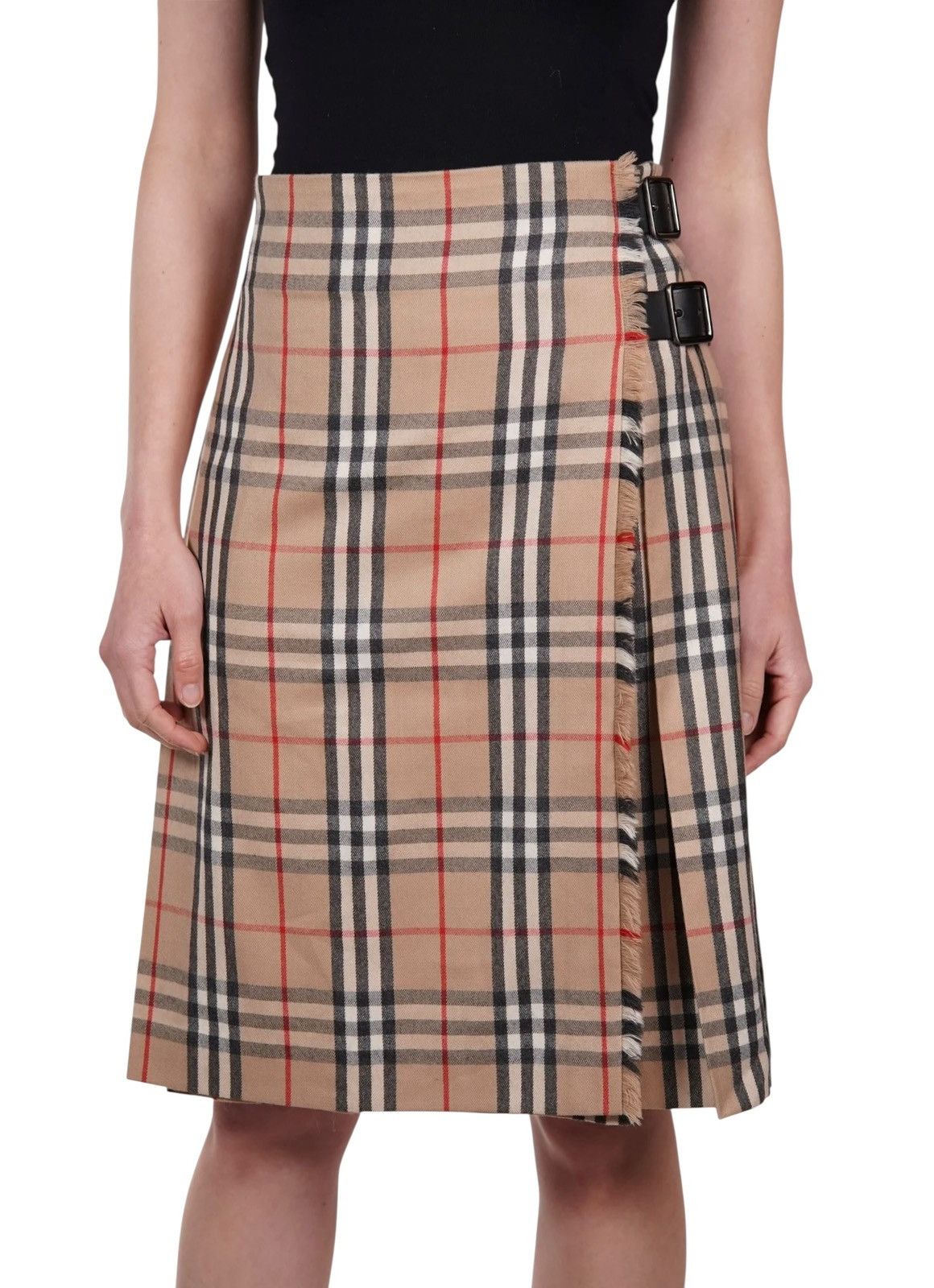 Burberry Vintage Burberrys England Nova Checked Midi Skirt Size 25" / US 0 / IT 36 - 1 Thumbnail