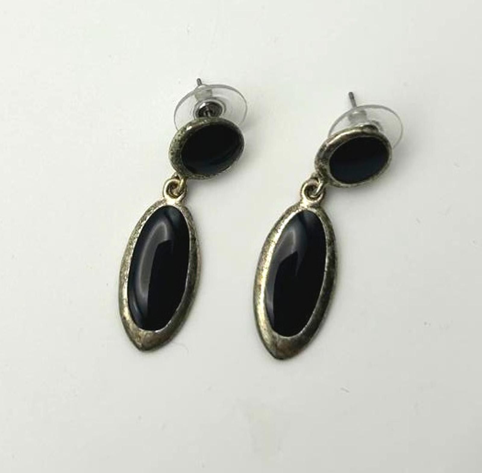 Designer Vintage Drop Earrings Unisex Minimalist Streetwear Accessory Size ONE SIZE - 4 Thumbnail