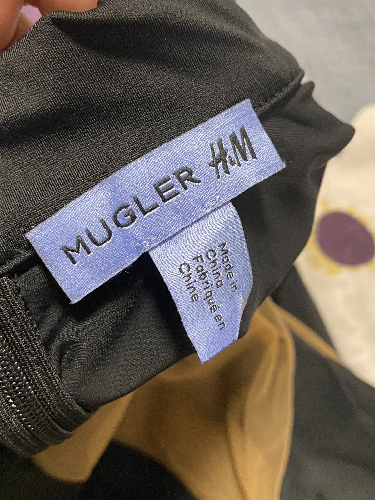 H&M × Mugler Mugler X H&M Rare Black & Beige Mesh Panel Bodysuit Size M / US 6-8 / IT 42-44 - 3 Thumbnail