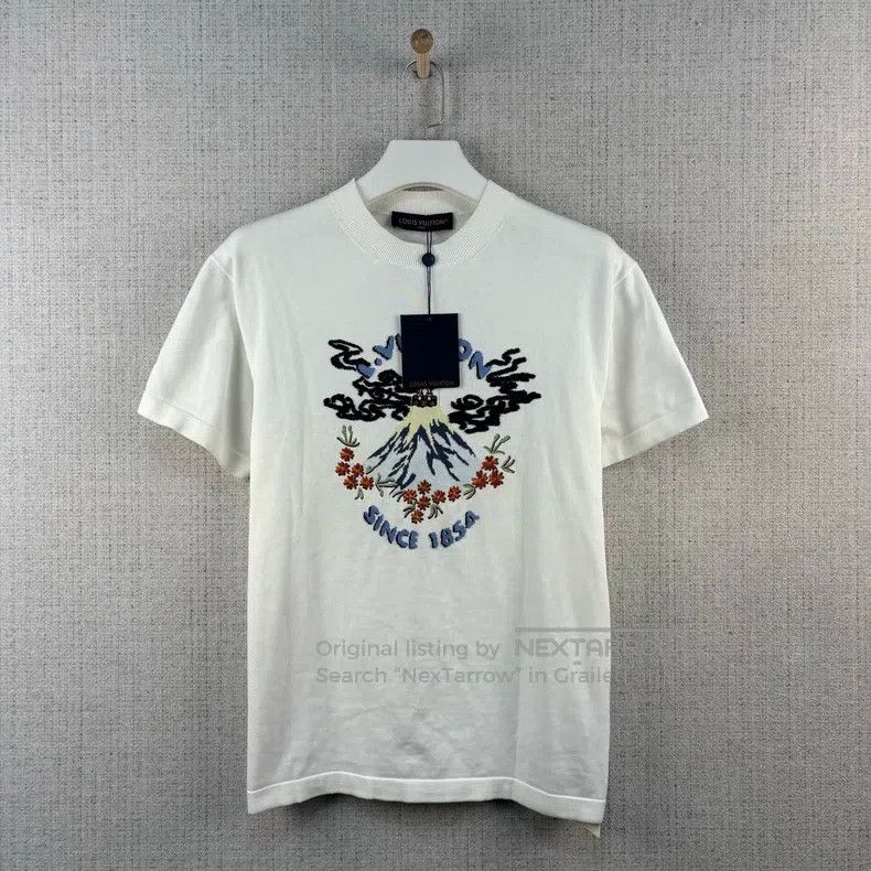 Louis Vuitton FW25 monogrammed embroidered crew neck pullo