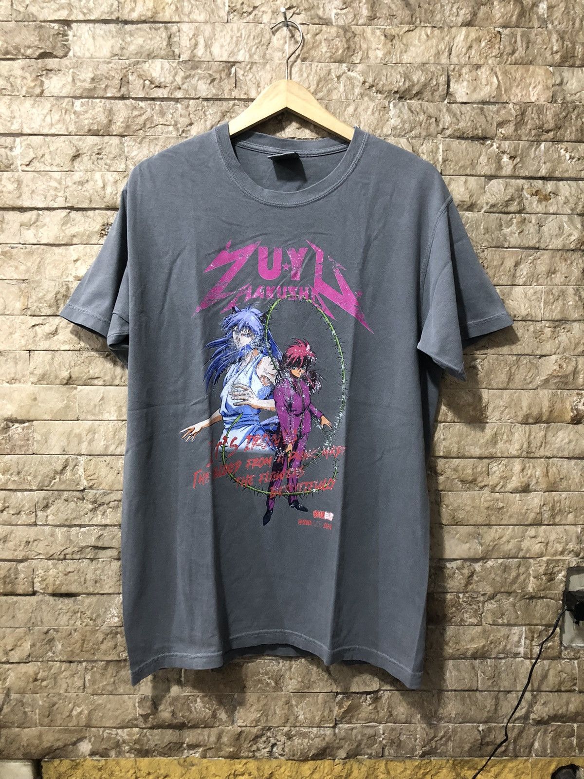 Anime × Vintage Vintage Yu Yu Hakuso Tee Size US M / EU 48-50 / 2 - 1 Thumbnail