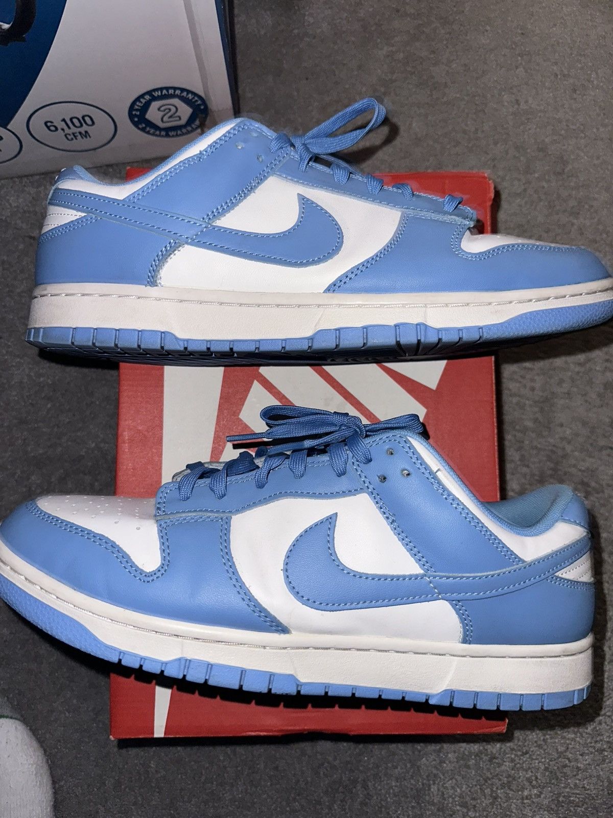 Nike Nike Dunk low UNC Size US 11.5 / EU 44-45 - 2 Thumbnail