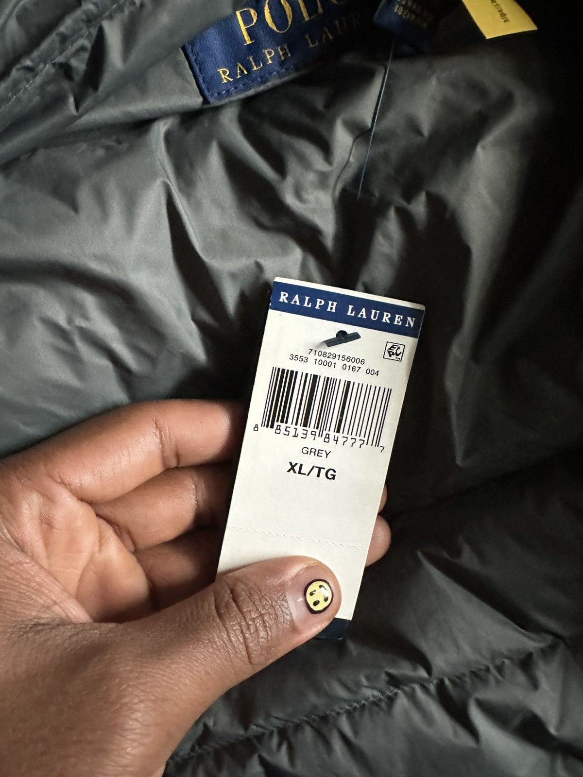 Polo Ralph Lauren Polo Ralph Lauren Grey Puffer Size US XL / EU 56 / 4 - 5 Thumbnail