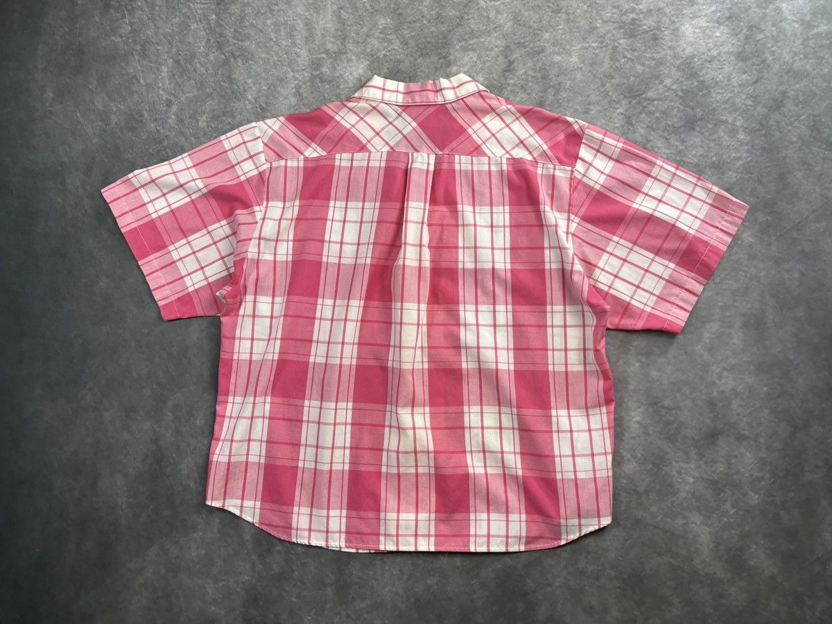 Vintage 80s Vintage Pink Plaid Polo Shortsleeve Koret Union Made 50s Size US XS / EU 42 / 0 - 13 Thumbnail
