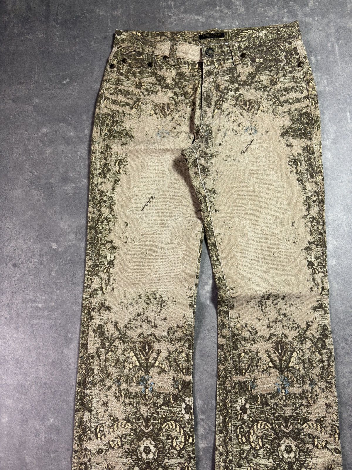 Roberto Cavalli 00s Roberto Cavalli Camel Arabic Mozaic Pants 28 30 Size US 30 / EU 46 - 3 Thumbnail