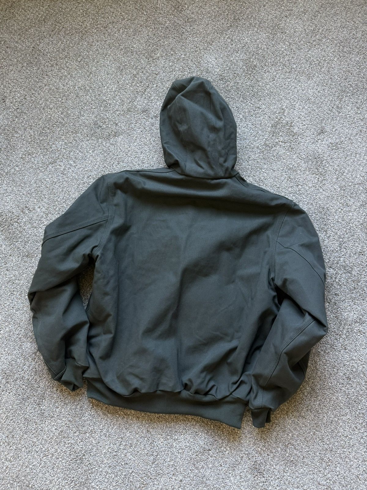 Carhartt Carhartt J158 Duck Active Dark Green Fleece Lined Jacket Size US L / EU 52-54 / 3 - 7 Thumbnail