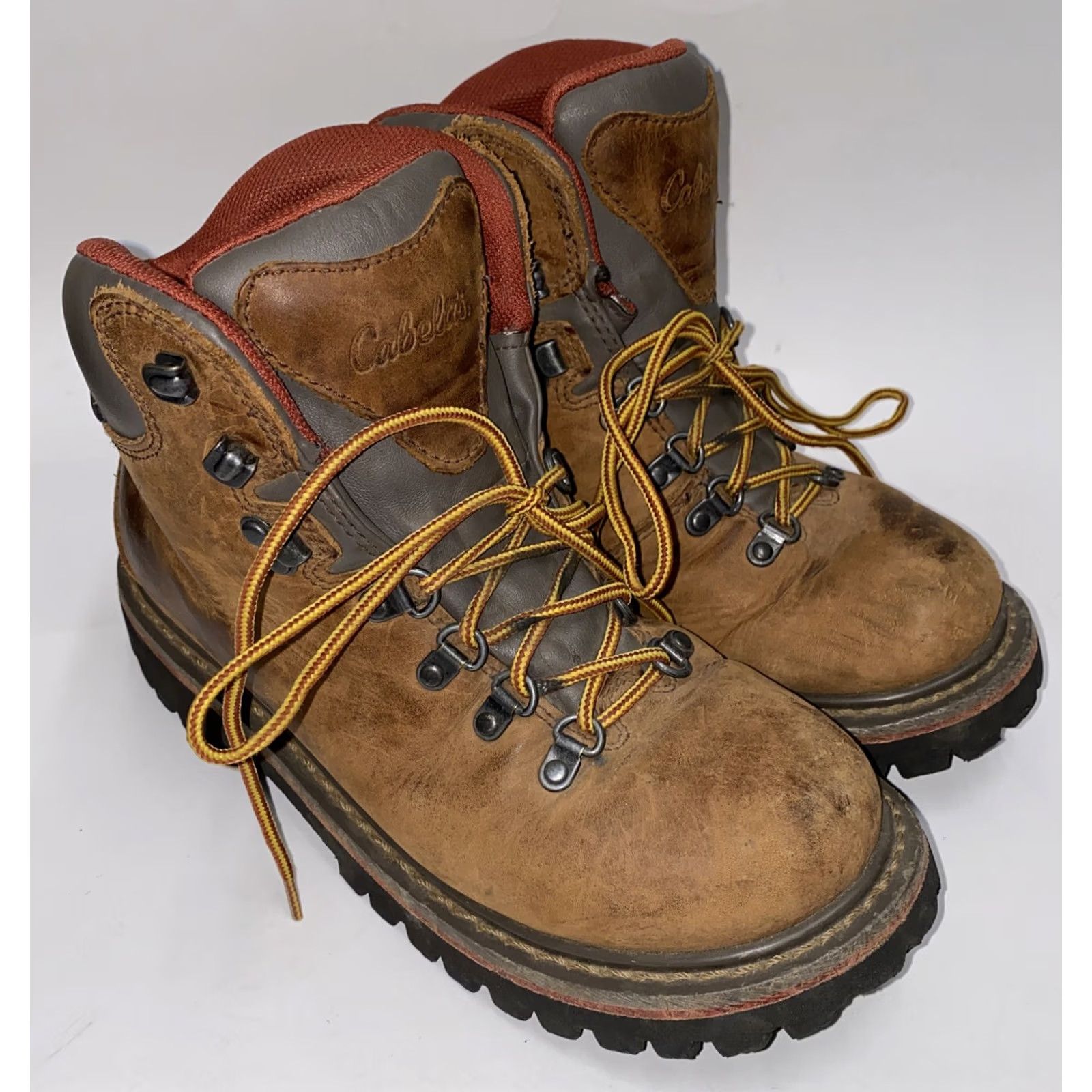 Vintage VINTAGE Cabela's Trail Hiking Boots Mens 6.5M Brown Leather Waterproof 84-3239 Size US 7 / EU 40 - 2 Thumbnail
