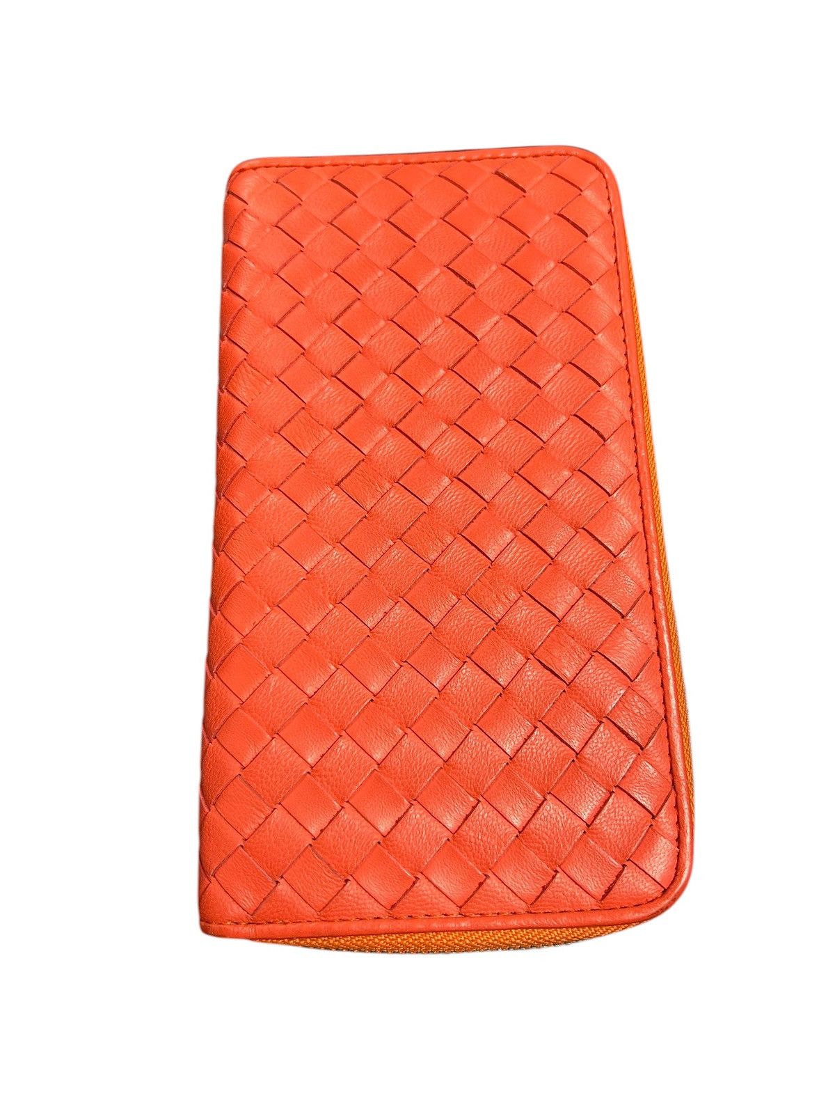 Bottega Veneta Bottega Veneta Zipper Wallet Orange Size ONE SIZE - 2 Thumbnail