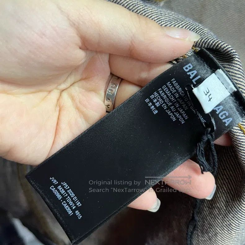 Balenciaga Balenciaga Denim jacket with logo front and back Size XXS / US 00 / IT 34 - 3 Thumbnail