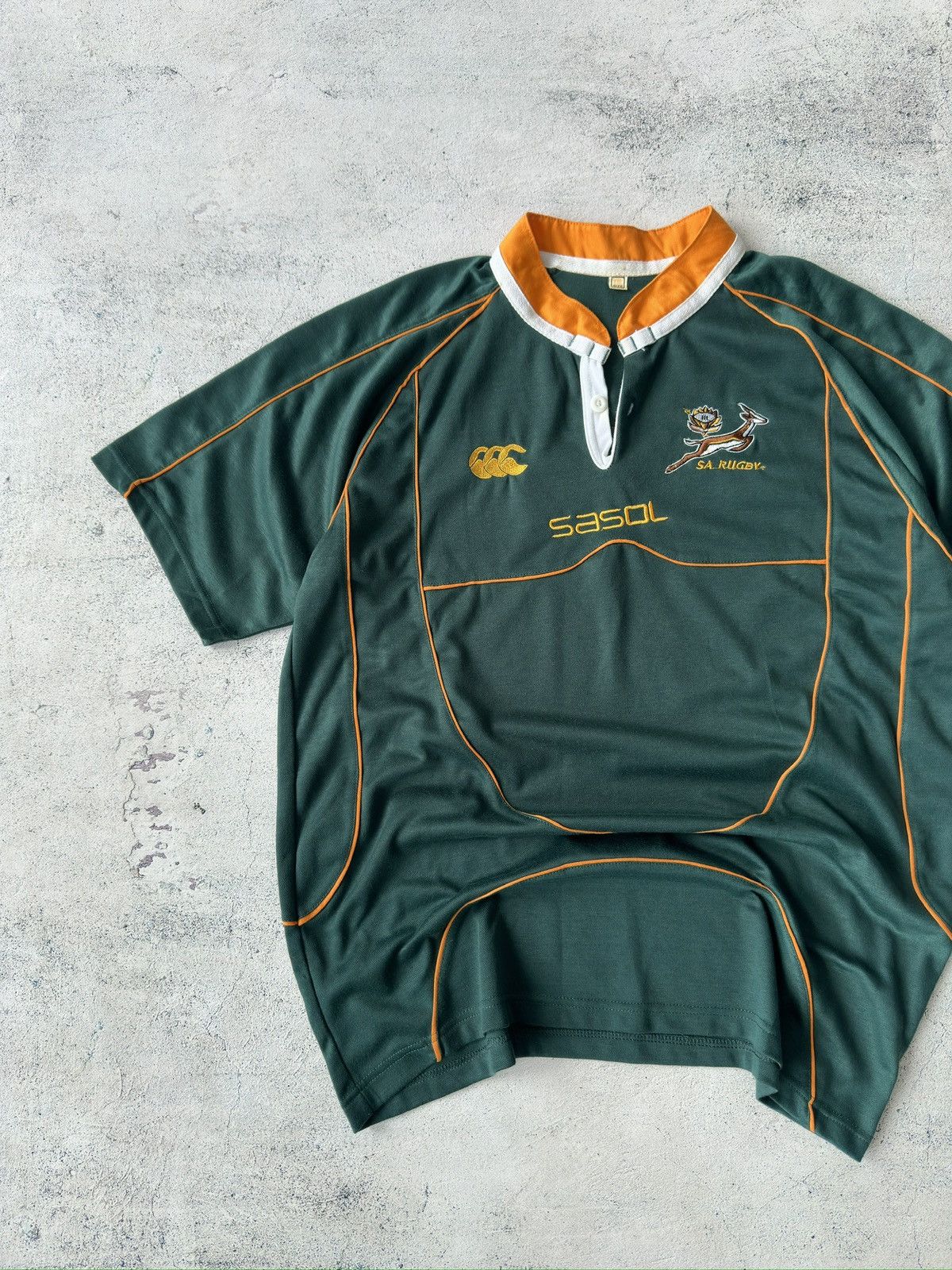Canterbury of New Zealand × Vintage Vintage Canterbury South Africa Rugby Shirt Size US XL / EU 56 / 4 - 3 Thumbnail