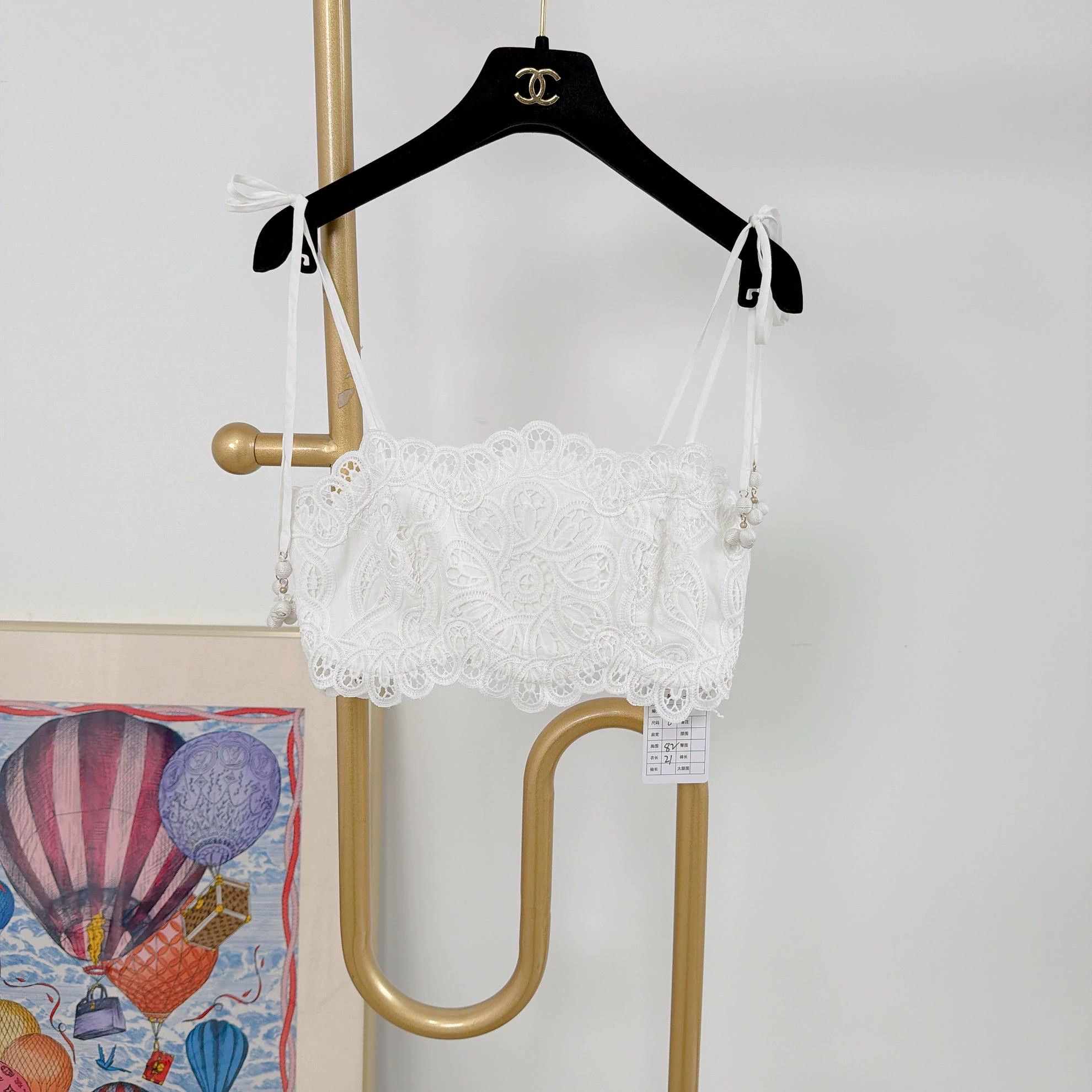 Zimmermann Zimmermann White Cami Top 0 9382 Size XS / US 0-2 / IT 36-38 - 1 Thumbnail