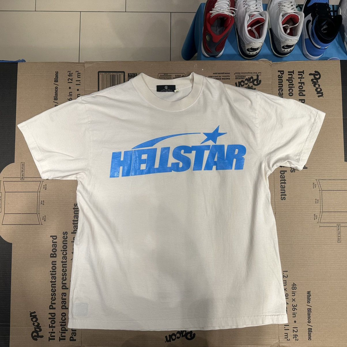 HELLSTAR Hellstar Classic Logo Tan & Blue Tee Size US L / EU 52-54 / 3 - 6 Thumbnail