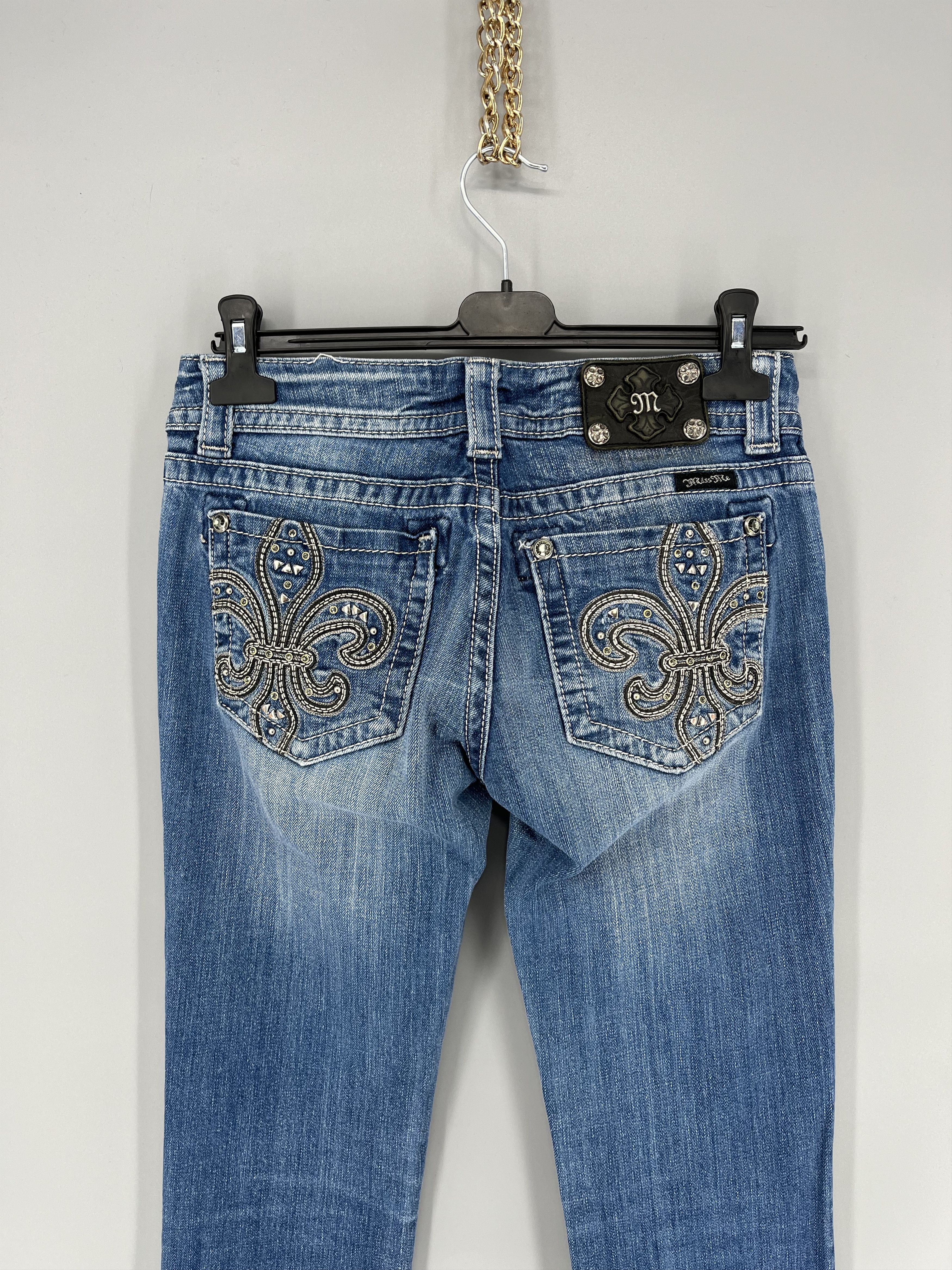 Hysteric Glamour × Japanese Brand × Miss Me Miss Me CRAZY Hysteric Glamour Chrome Hearts Style Jeans Size 28" / US 6 / IT 42 - 10 Thumbnail