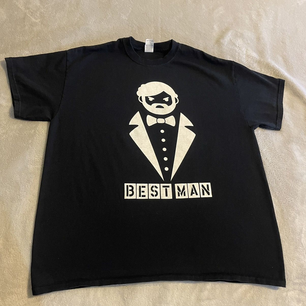 Gildan Vintage Shirt Men XL Black Streetwear Workout Gym Tee Size US XL / EU 56 / 4 - 2 Thumbnail