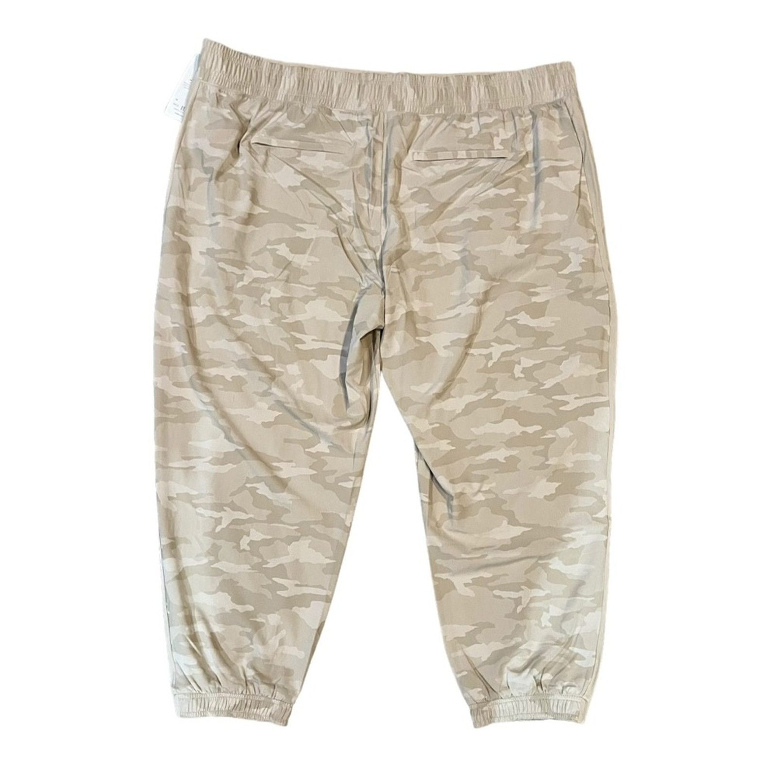 Athleta NWT Athleta Brooklyn Camo Jogger Pants Womens Size 26 Beige Size 42" / US 20 - 8 Thumbnail