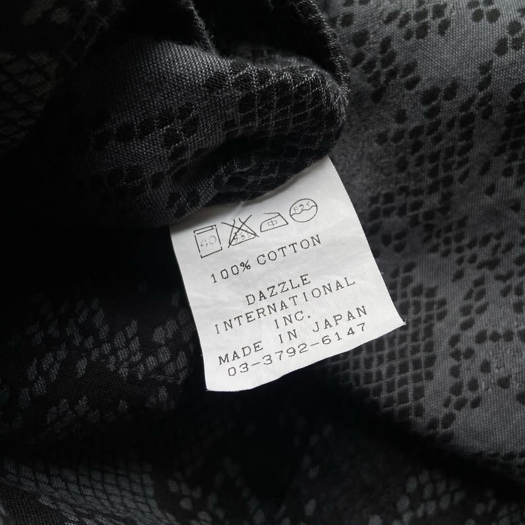 Dry Bones × Japanese Brand Dry Bones Snake Skin Pattern L/S Loop Collar Shirt Size US S / EU 44-46 / 1 - 6 Thumbnail