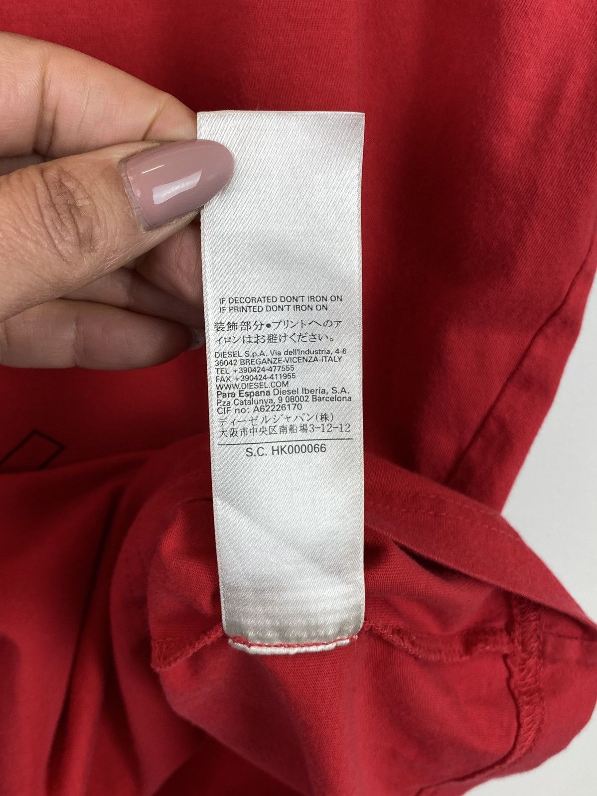 Diesel Diesel Big Logo Y2K T-Shirt Oversized Baggy Size XXL Red Top Size US XXL / EU 58 / 5 - 6 Thumbnail