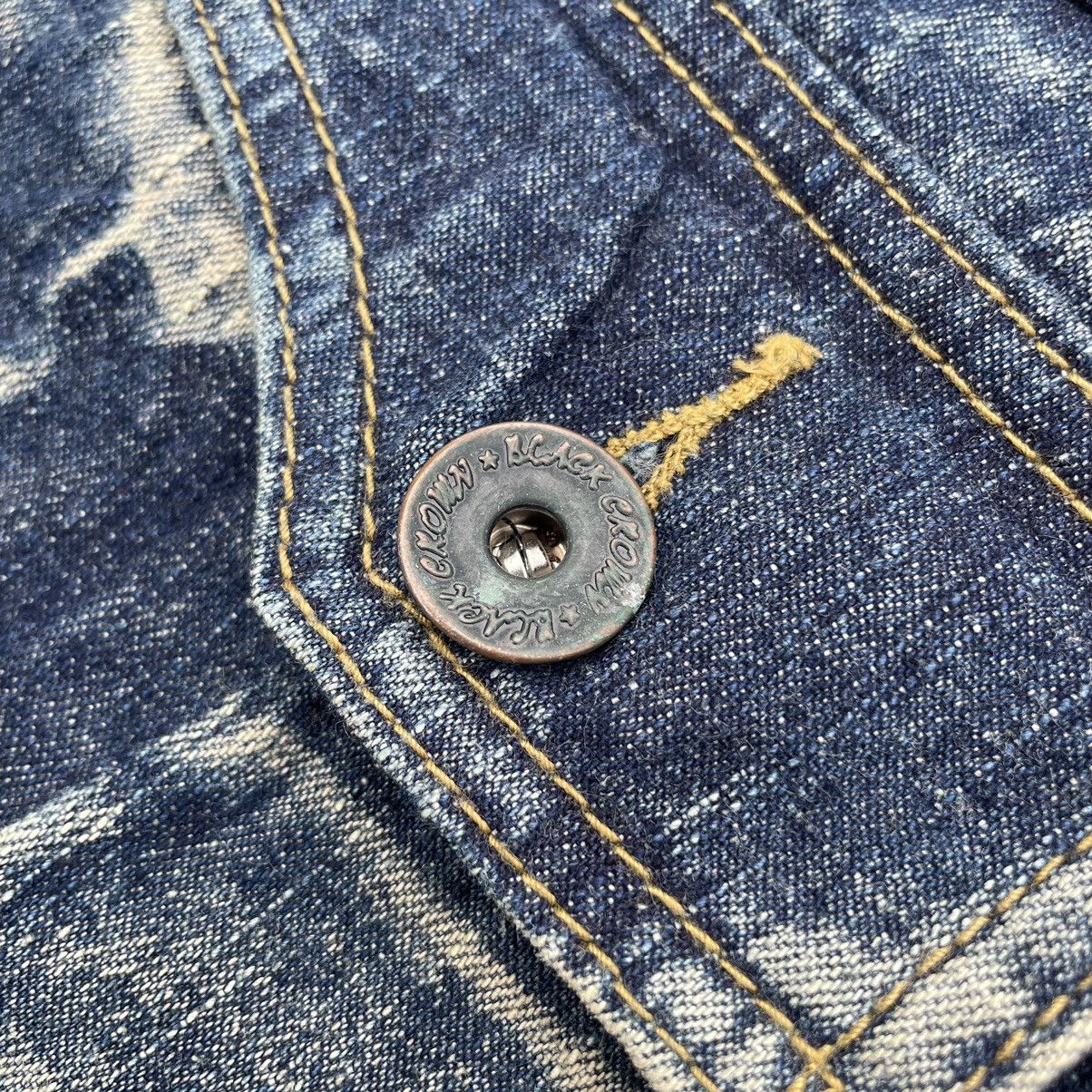 If Six Was Nine × Japanese Brand × Le Grande Bleu (L.G.B.) 🇯🇵 BLACK CROBON WASHED RUSTY FLARE DENIM PANTS Size US 34 / EU 50 - 13 Thumbnail
