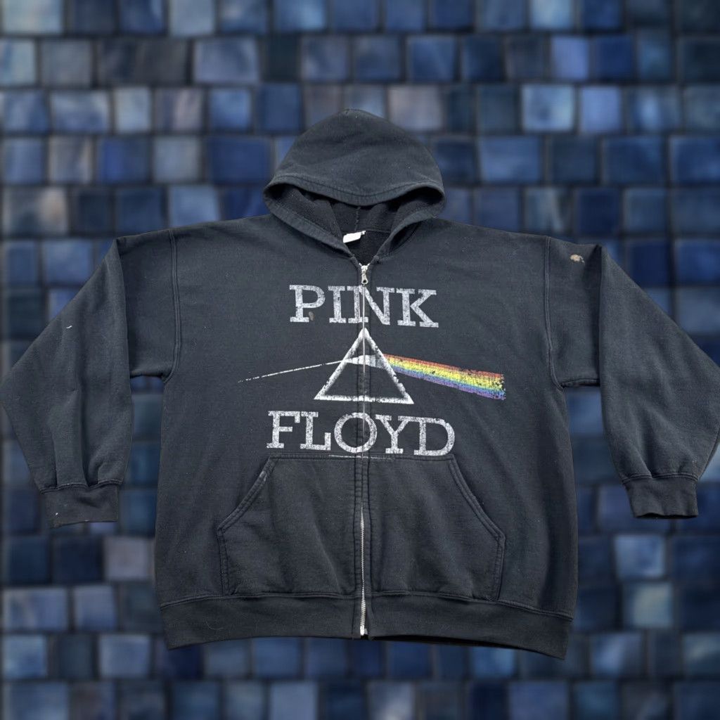Vintage VINTAGE Pink Floyd Hoodie Full Zip Black 2000S XL Mens Shirt? Size US XL / EU 56 / 4 - 1 Thumbnail