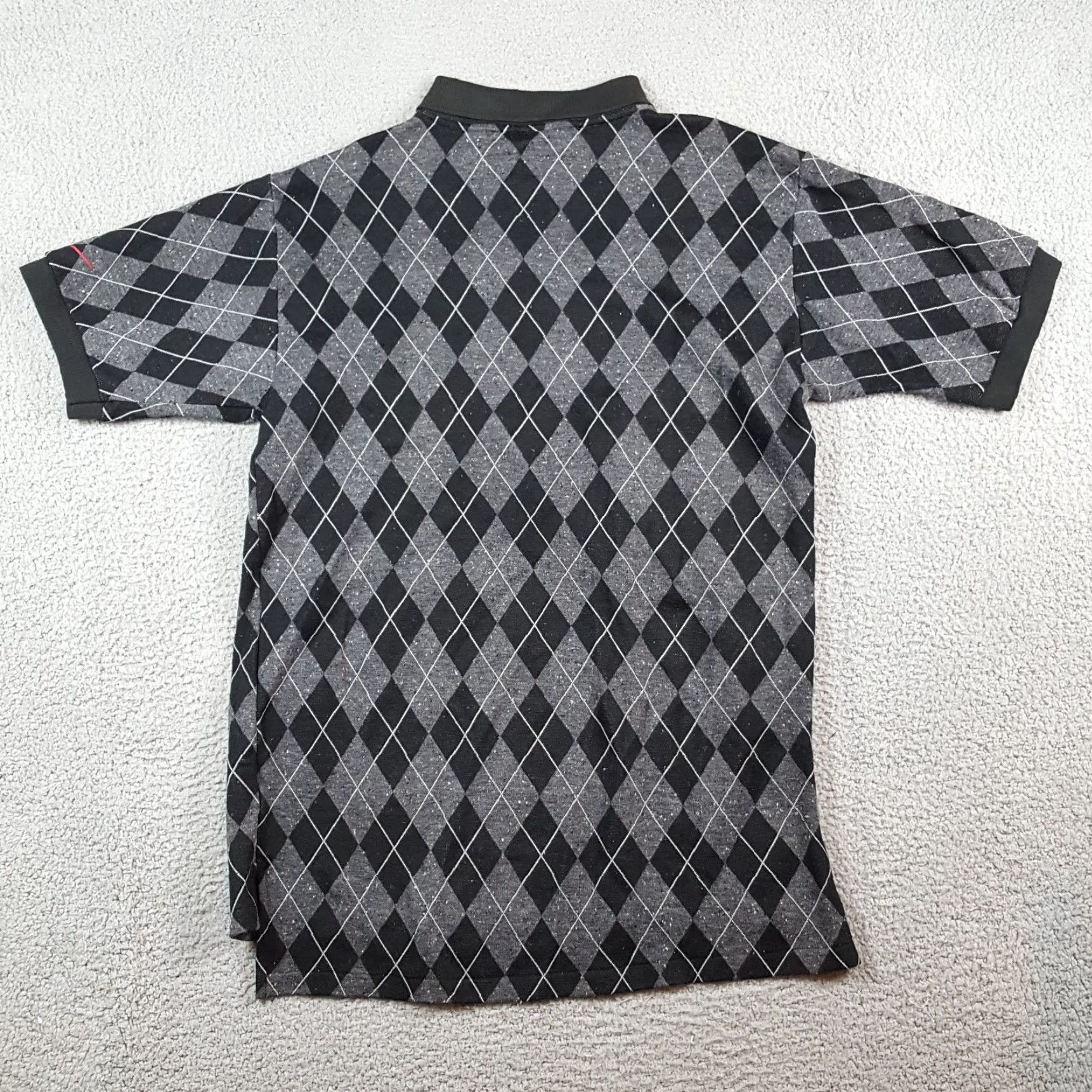Vintage VINTAGE Cameron's Collection Polo Shirt Men M Gray Argyle Diamond Collared Button Golf Short Sleeve 90s Preppy Vintage Shirt Size US M / EU 48-50 / 2 - 5 Thumbnail