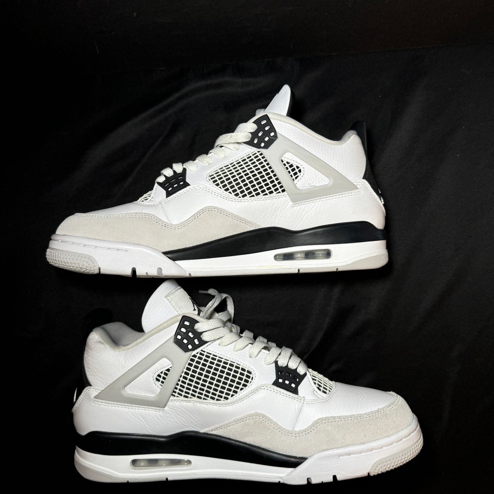 Jordan Brand × Nike Size 12 - Nike Air Jordan 4 Retro Military Black Men's Shoes Size US 12 / EU 45 - 2 Thumbnail