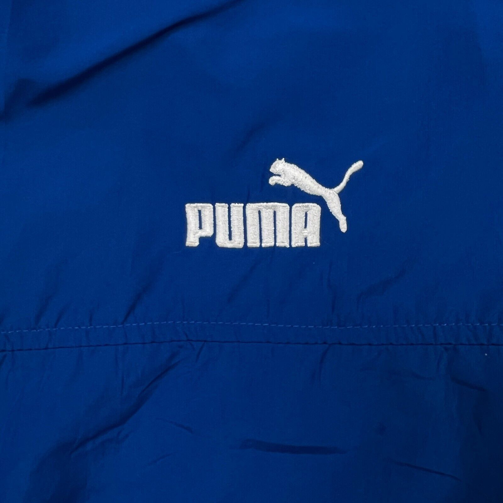 Puma × Vintage Vintage Puma Jacket Large Spell Out Bomber 90s Windbreaker Size US L / EU 52-54 / 3 - 3 Thumbnail