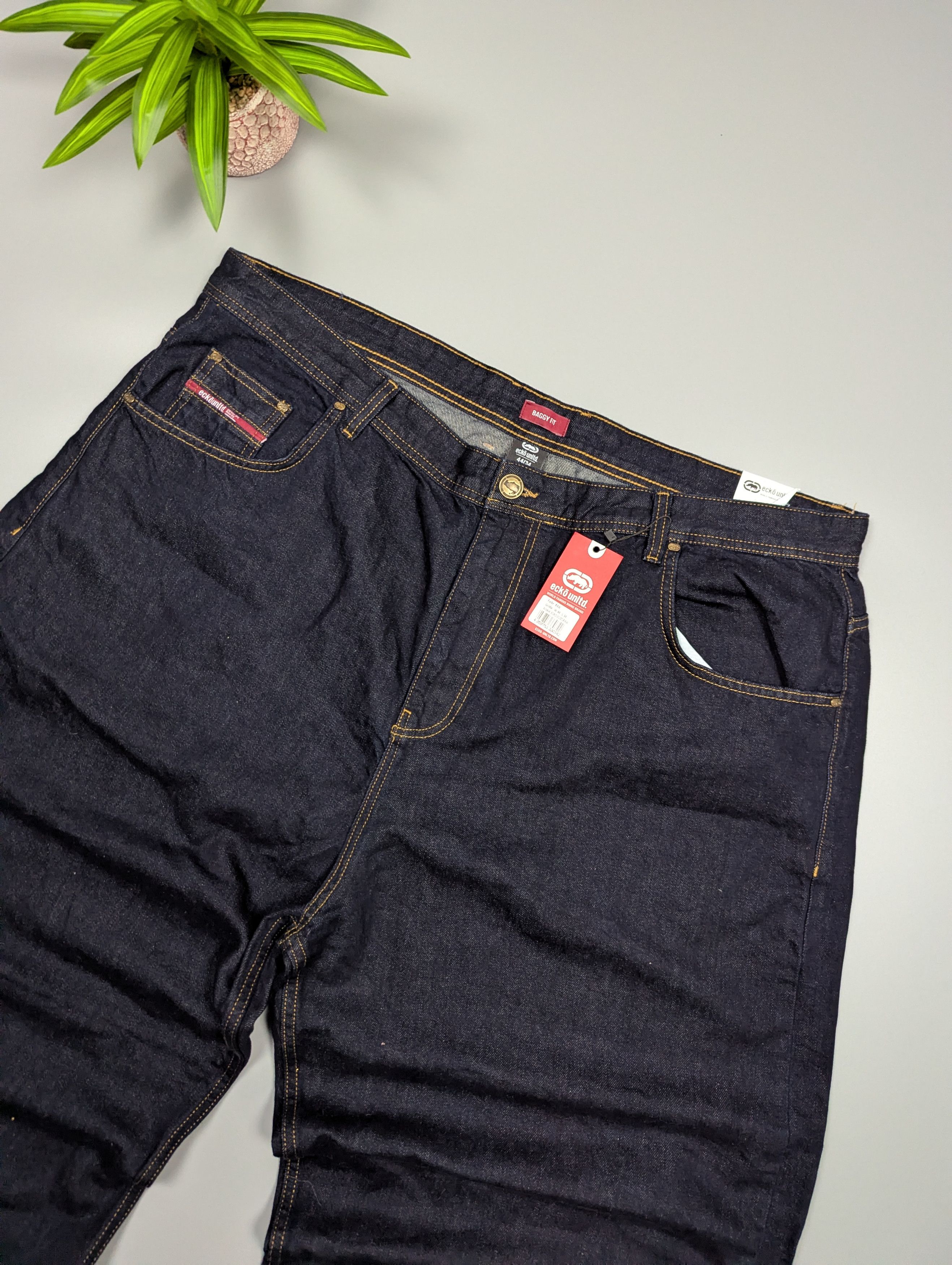 Ecko Unltd. NEW! Y2K Ecko Unltd Baggy Jeans Mens W44 L34 Size US 44 / EU 60 - 13 Thumbnail