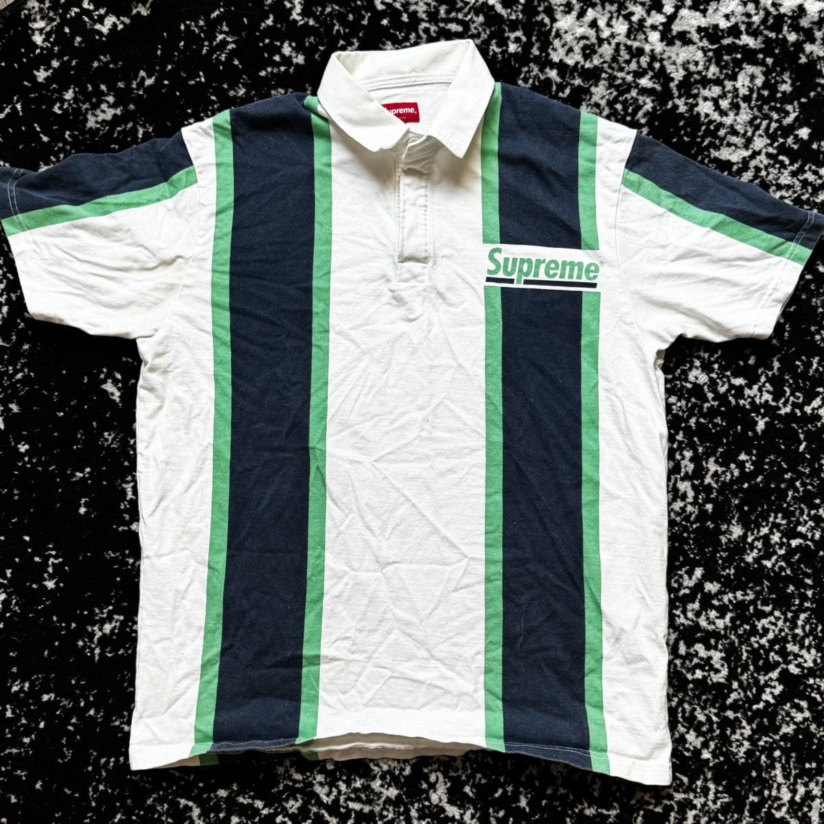 トップス Supreme x Melvins Stripe S/S Polo \" Buy Supreme x Melvins Stripe Short-Sleeve Polo 'White' - SS24KN77