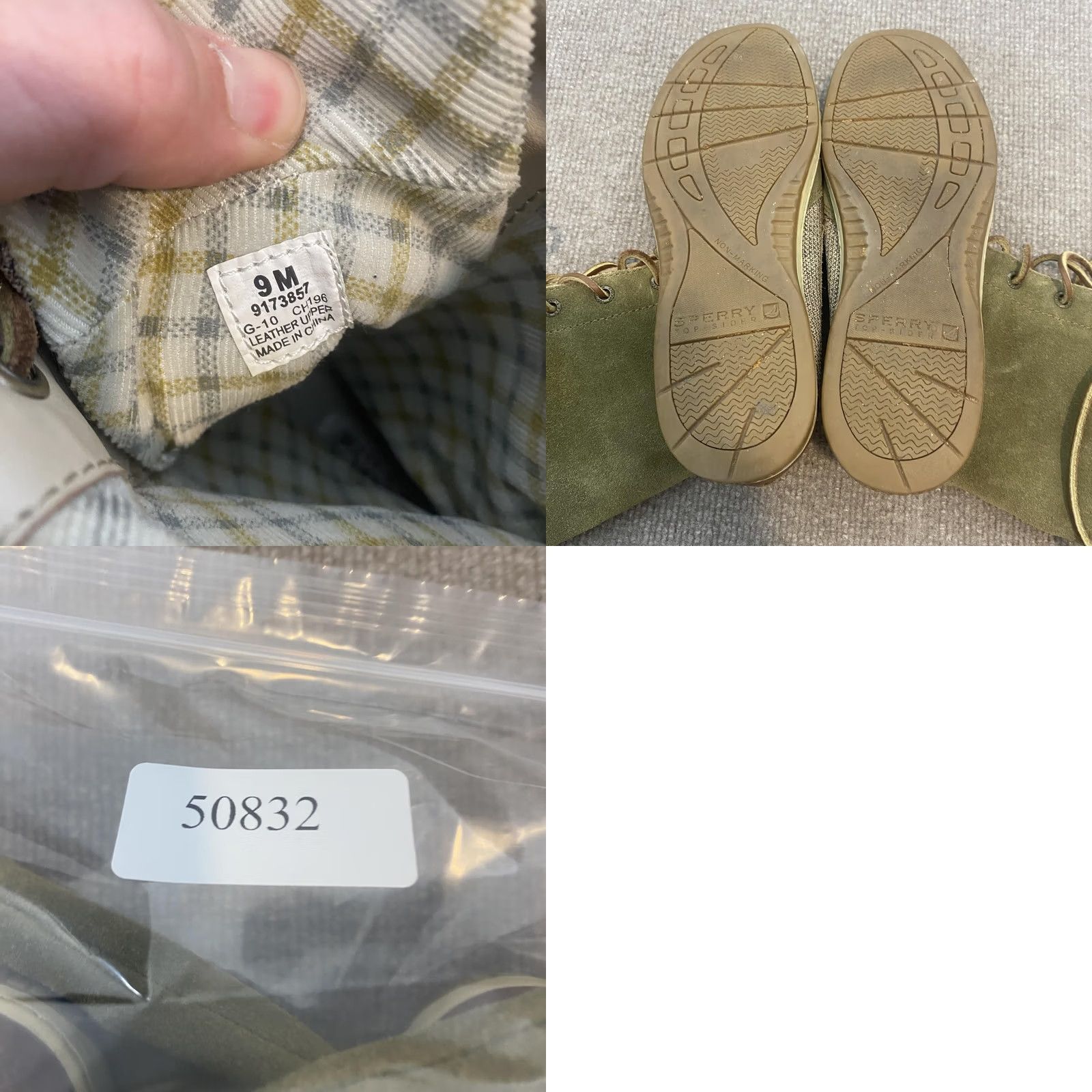 Sperry Sperry Top-Sider Snow Boots Womens Size 9 Green Suede Leather Mid Calf Lace Up Boots Size US 9 / IT 39 - 8 Thumbnail