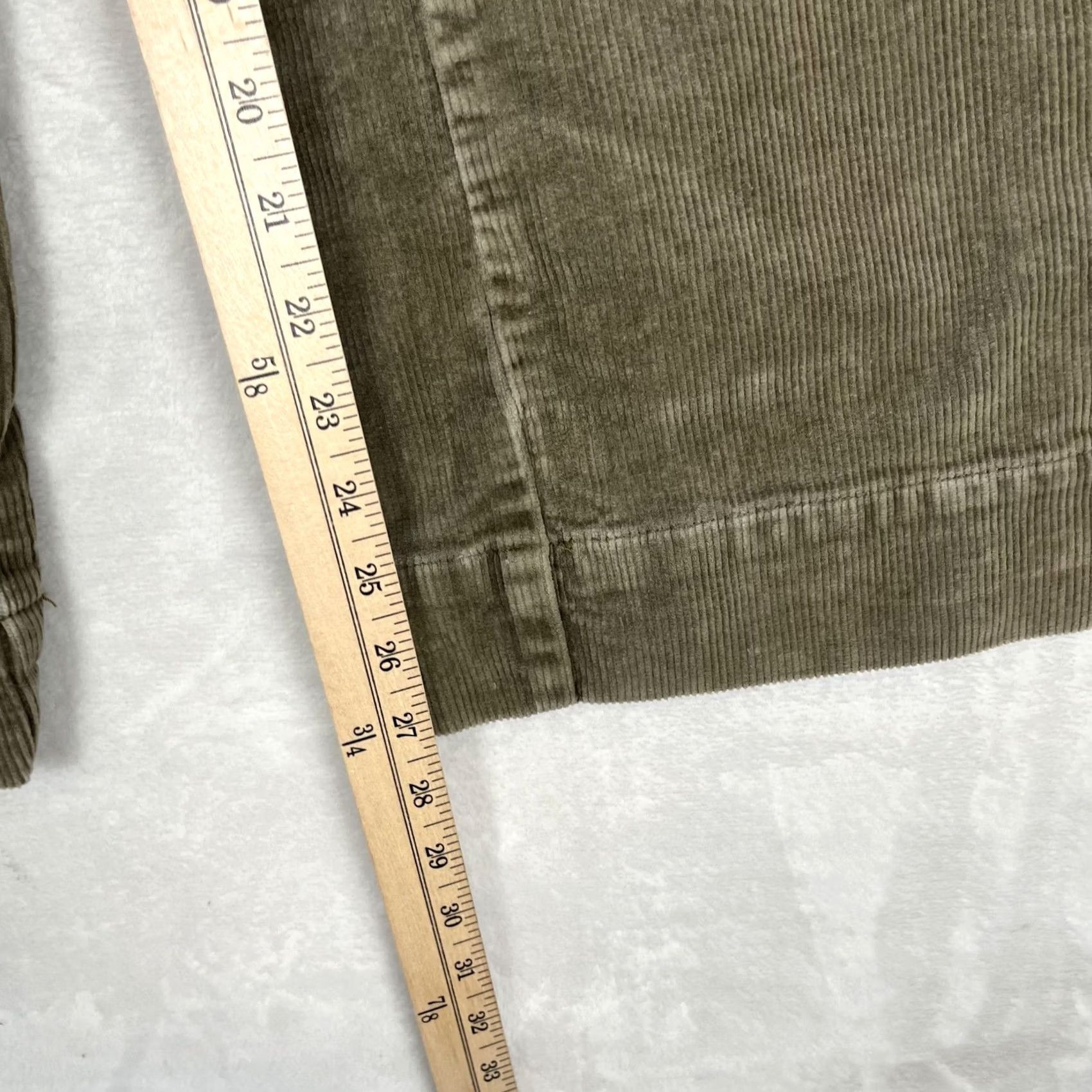 Show Me Your MuMu Show Me Your MuMu Pants Womens Green Corduroy Ankle Casual Pockets Cuffed Size 28" / US 6 / IT 42 - 4 Thumbnail