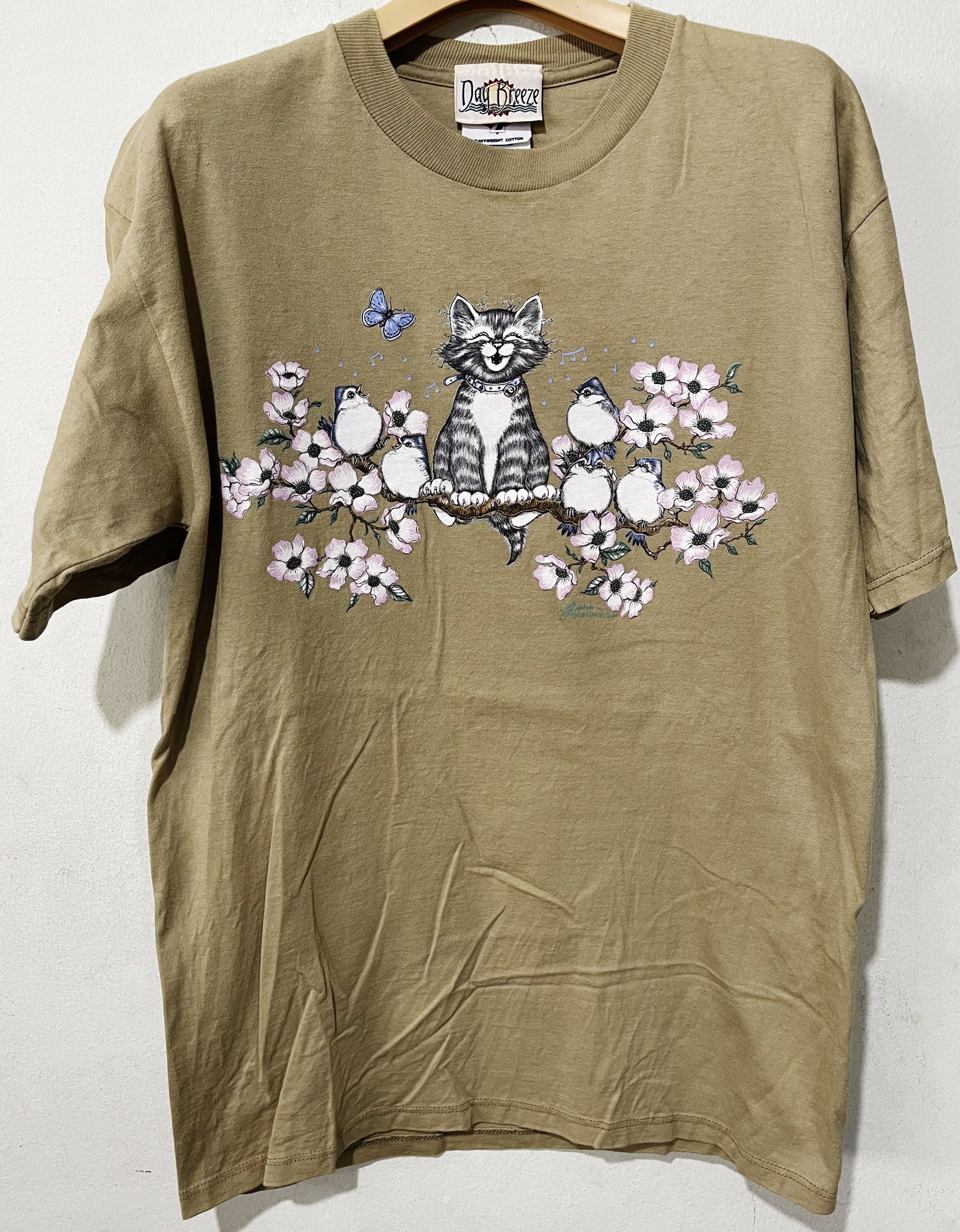 Vintage Vintage Cat Shirt Size US M / EU 48-50 / 2 - 1 Thumbnail