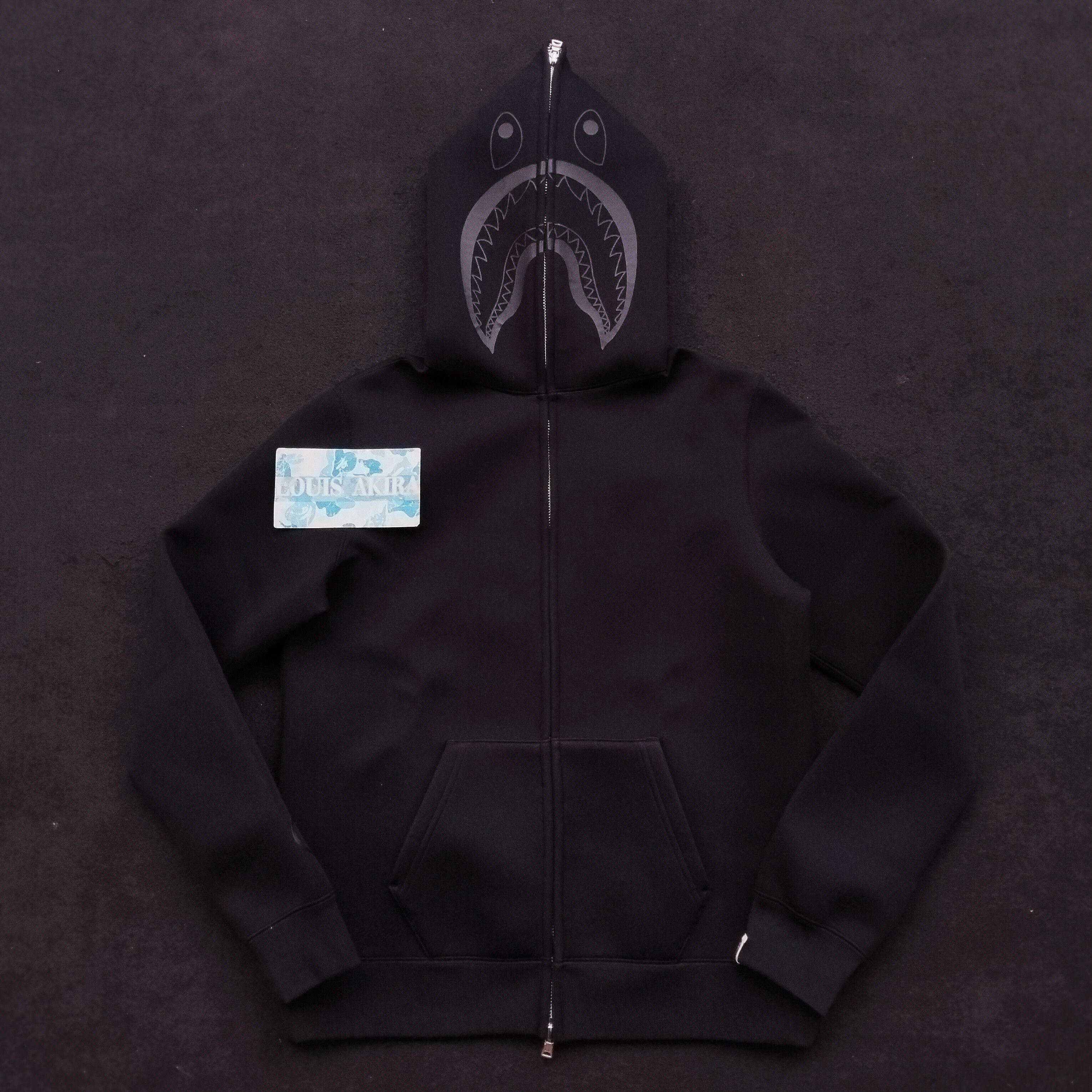 Bape 2016 Bape Neoprene Shark Full ZIip Hoodie Size S / US 4 / IT 40 - 1 Thumbnail